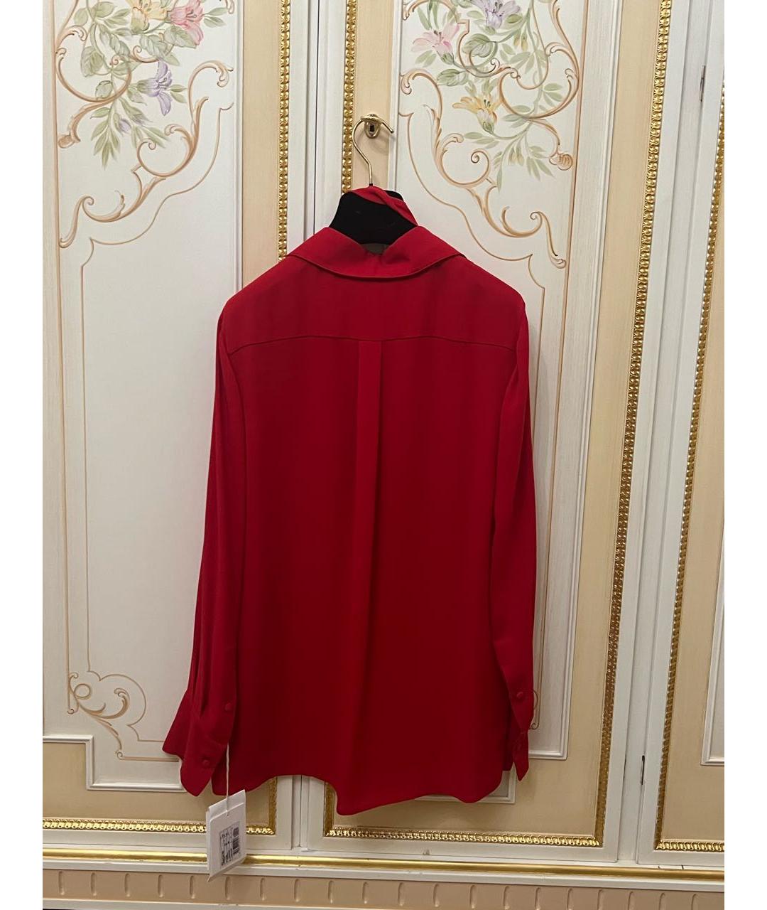 VALENTINO Красная шелковая рубашка, фото 2