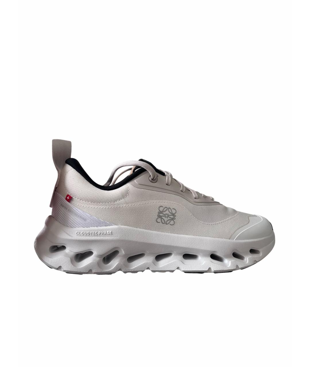 LOEWE Белые синтетические кроссовки, фото 1