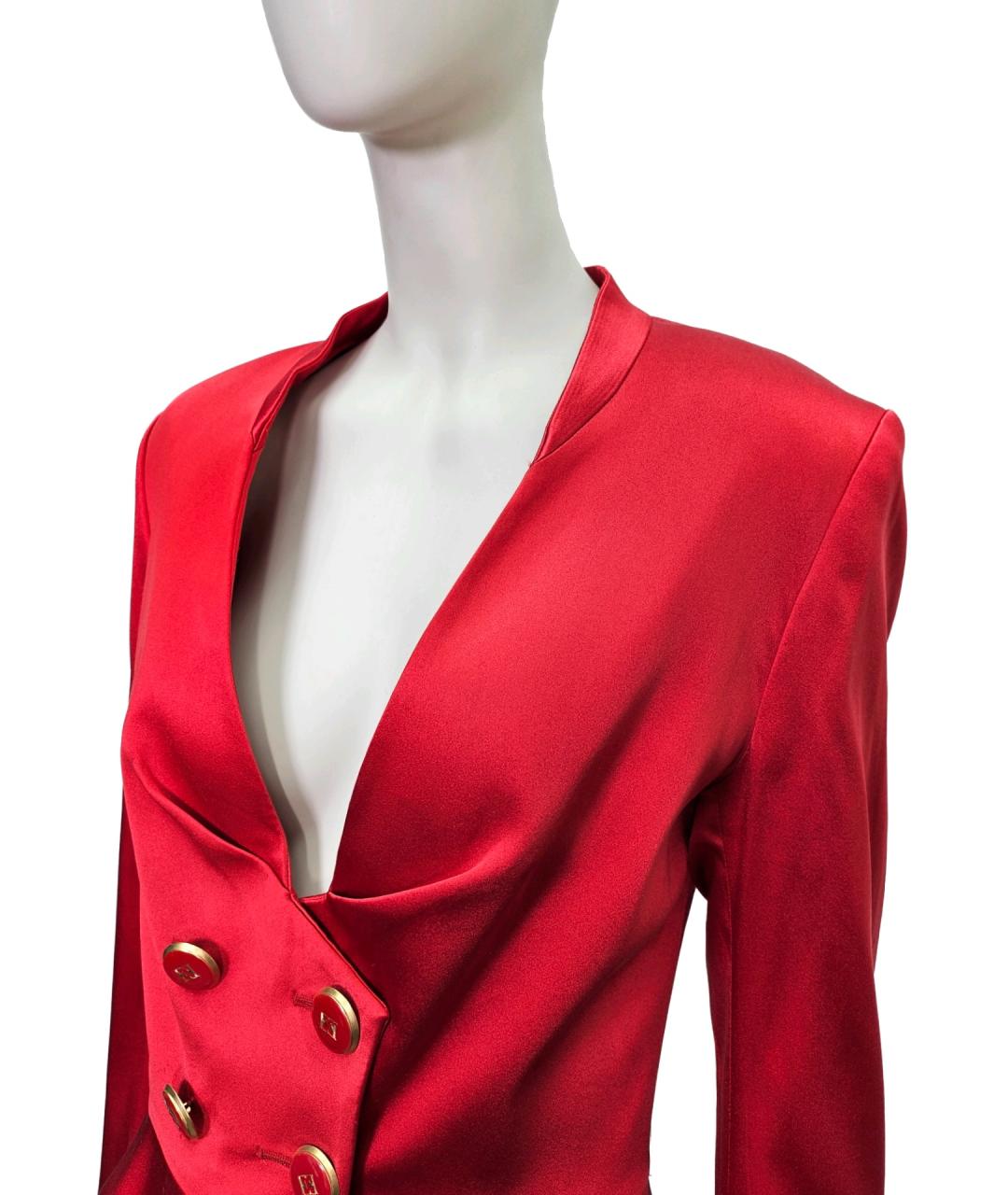 ESCADA Красный вискозный жакет/пиджак, фото 4