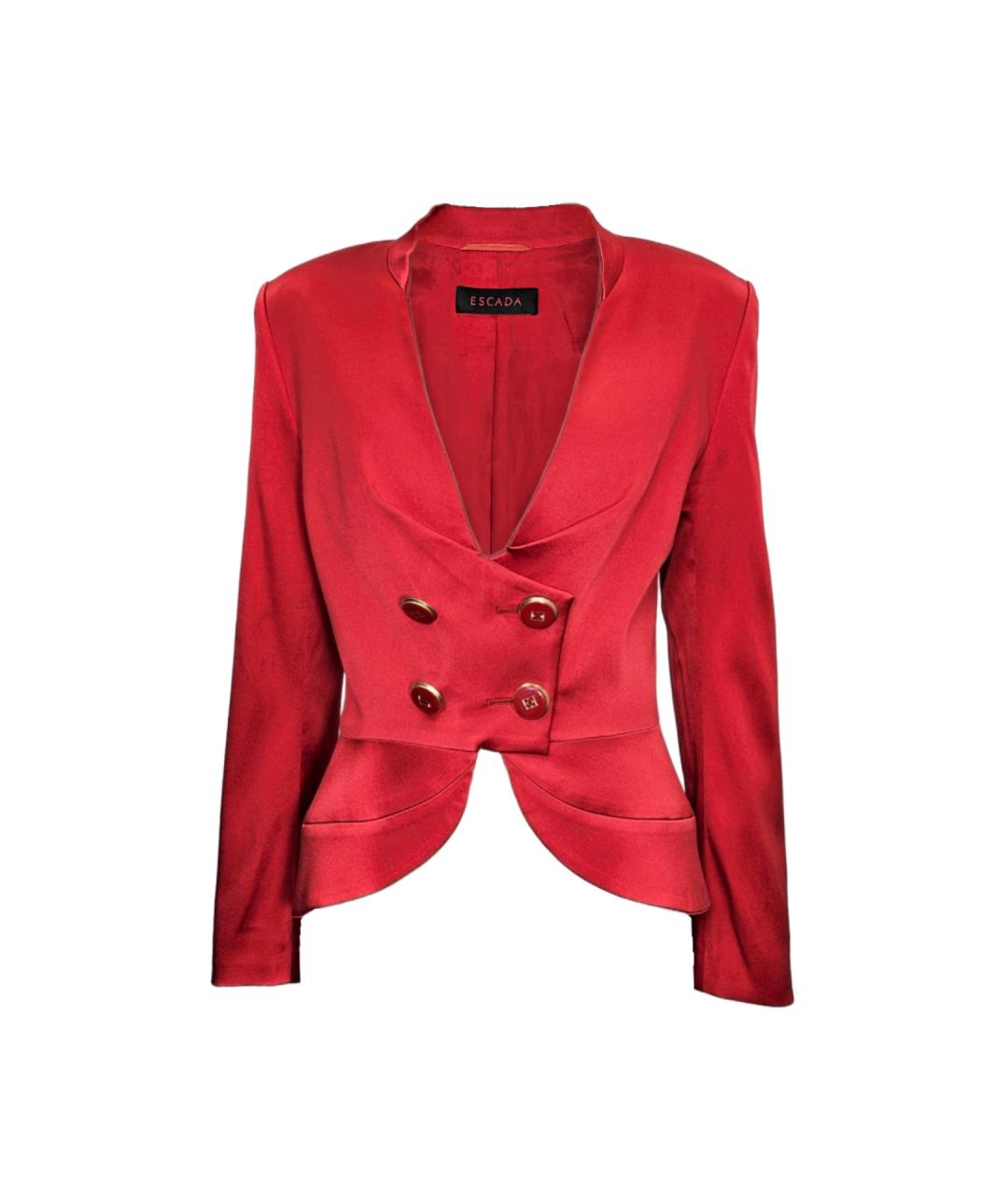 ESCADA Красный вискозный жакет/пиджак, фото 2