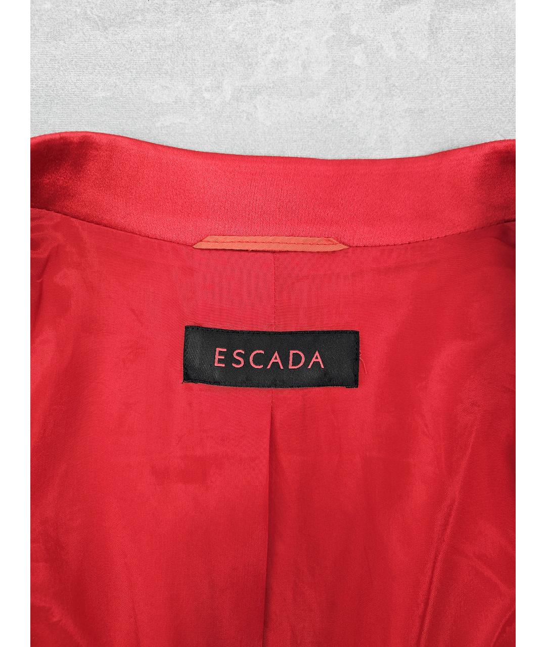 ESCADA Красный вискозный жакет/пиджак, фото 6