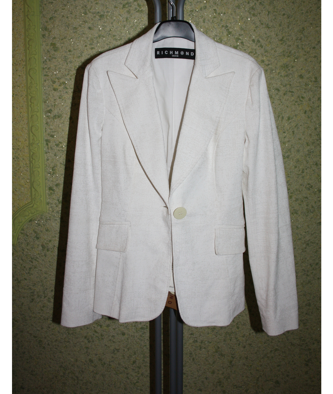 JOHN RICHMOND Белый хлопковый жакет/пиджак, фото 4
