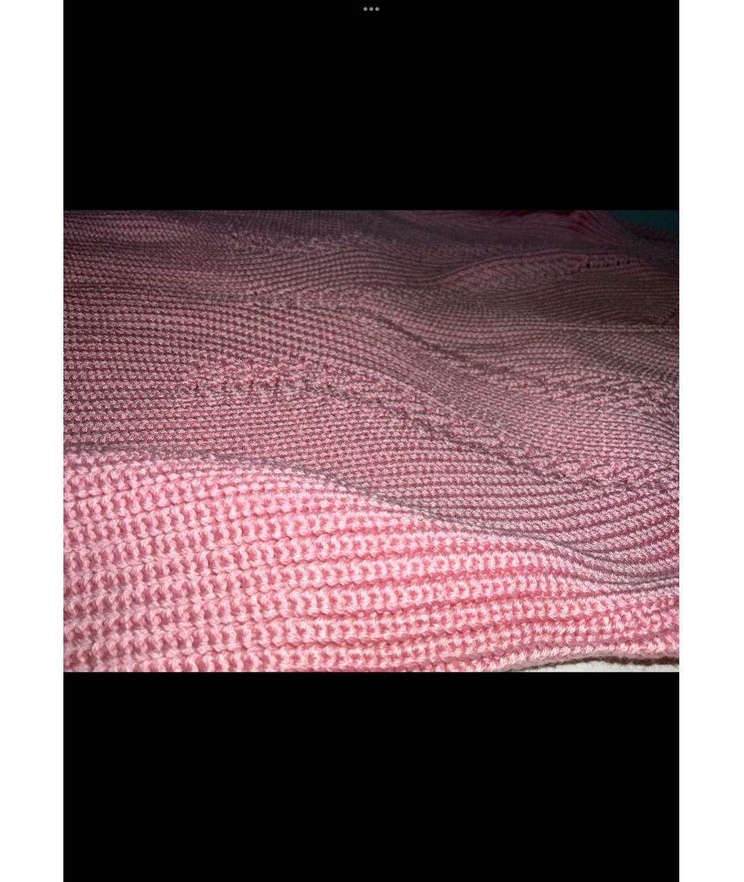 ERMANNO SCERVINO Розовый хлопковый джемпер / свитер, фото 2
