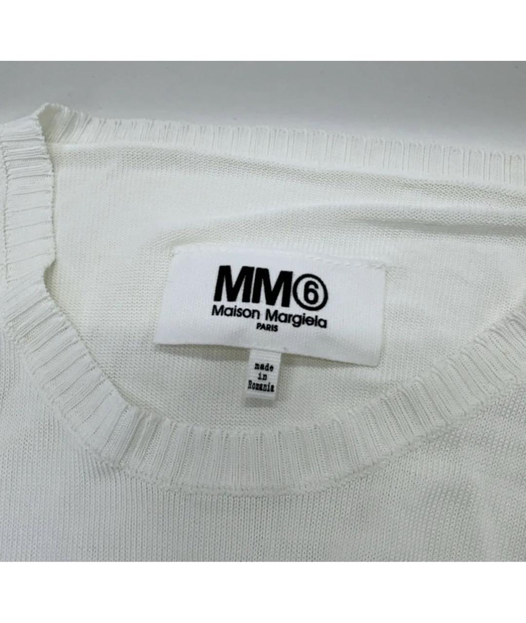 MM6 MAISON MARGIELA Белый вискозный джемпер / свитер, фото 7