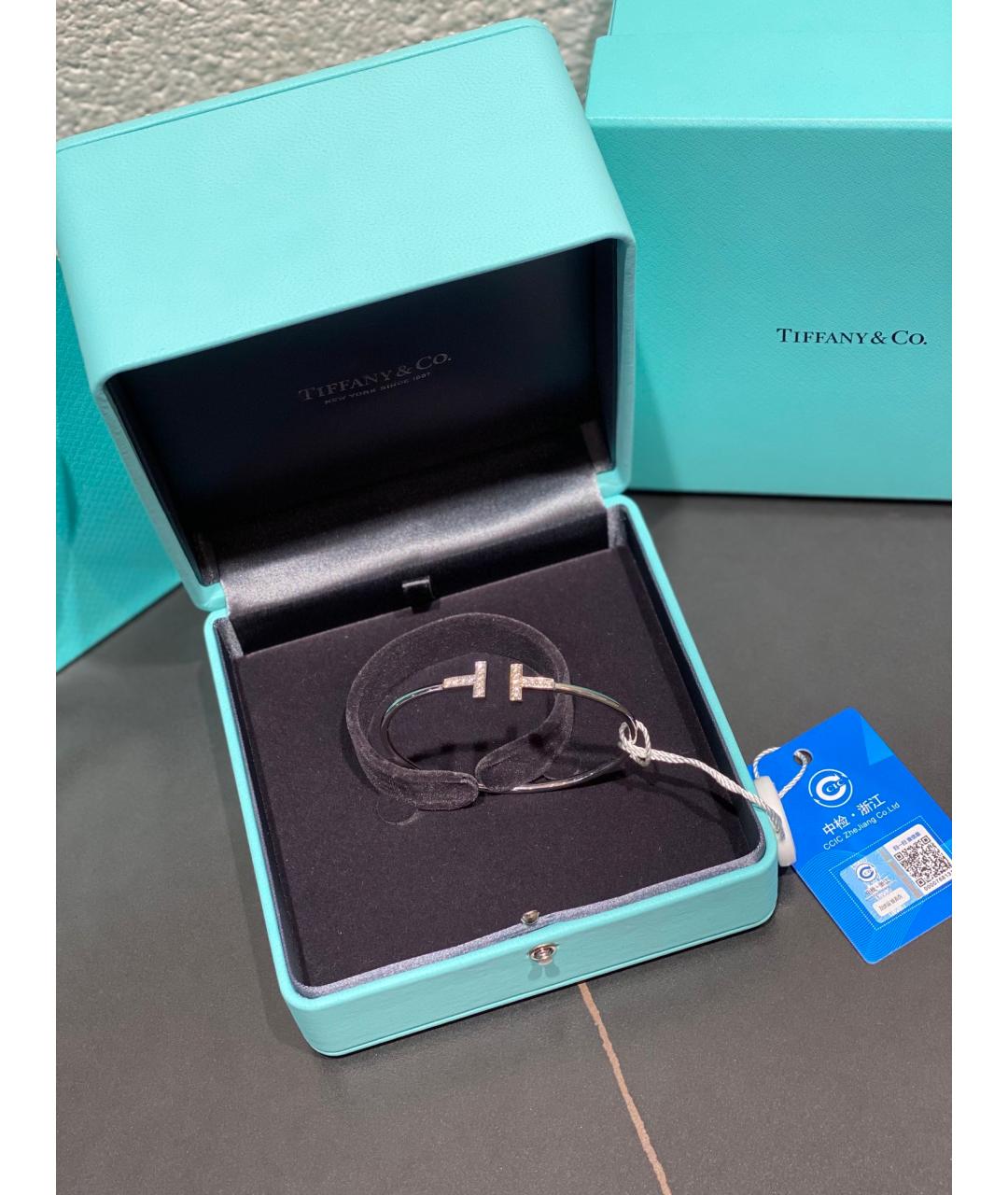 TIFFANY&CO Серебряный браслет из белого золота, фото 4