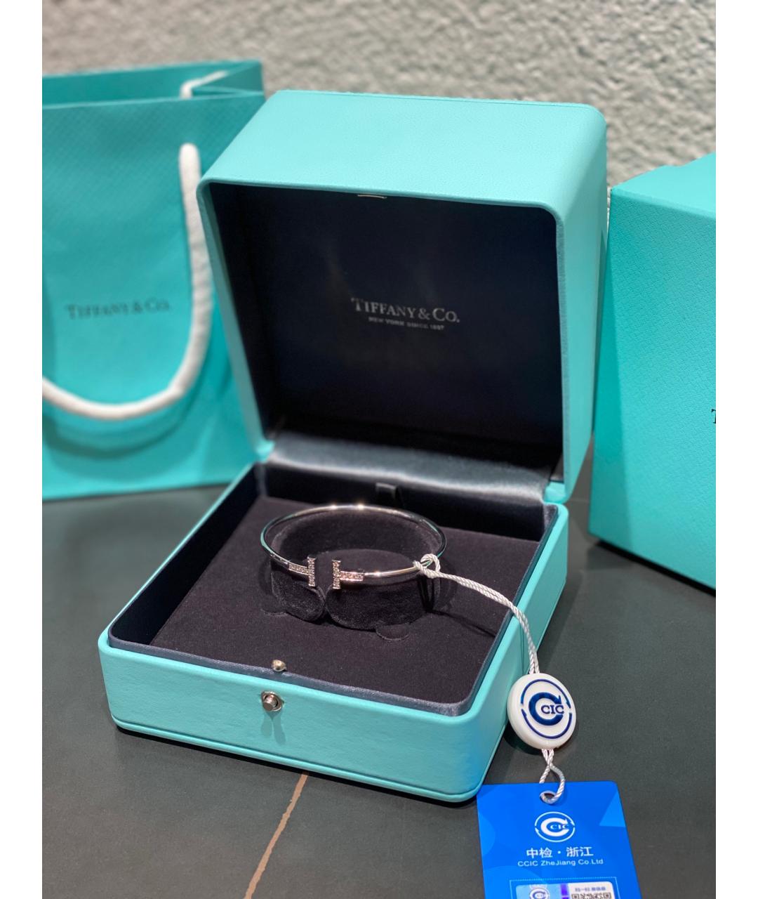TIFFANY&CO Серебряный браслет из белого золота, фото 3