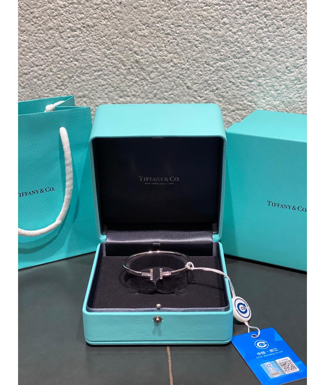 TIFFANY&CO Серебряный браслет из белого золота, фото 9