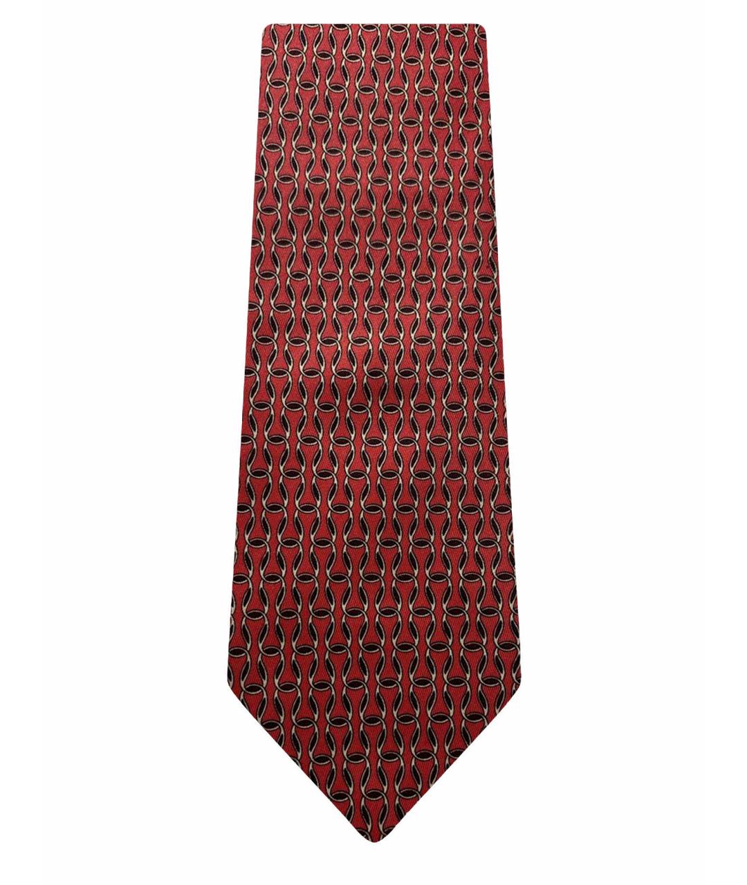HERMES PRE-OWNED Красный шелковый галстук, фото 1