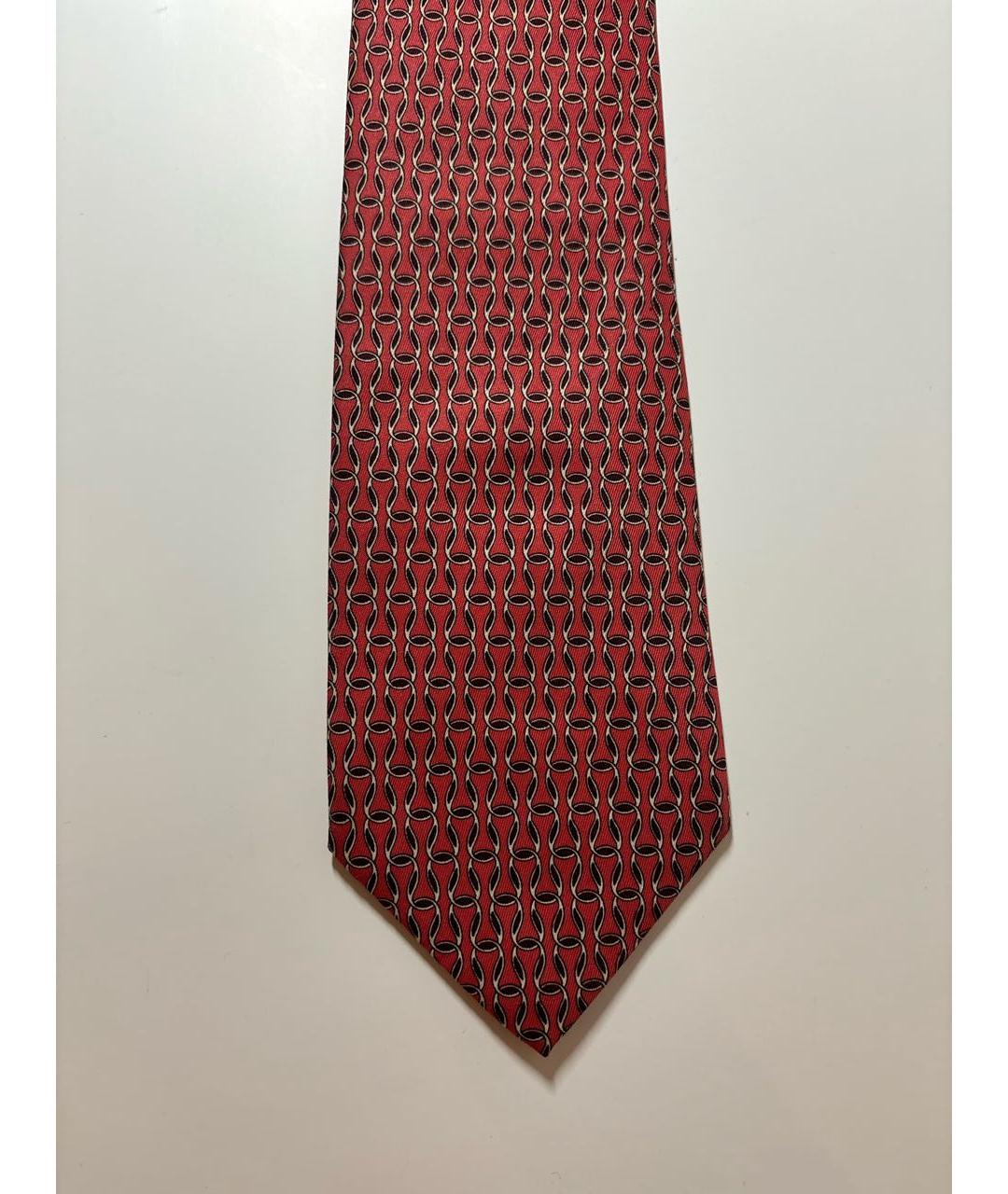 HERMES PRE-OWNED Красный шелковый галстук, фото 2