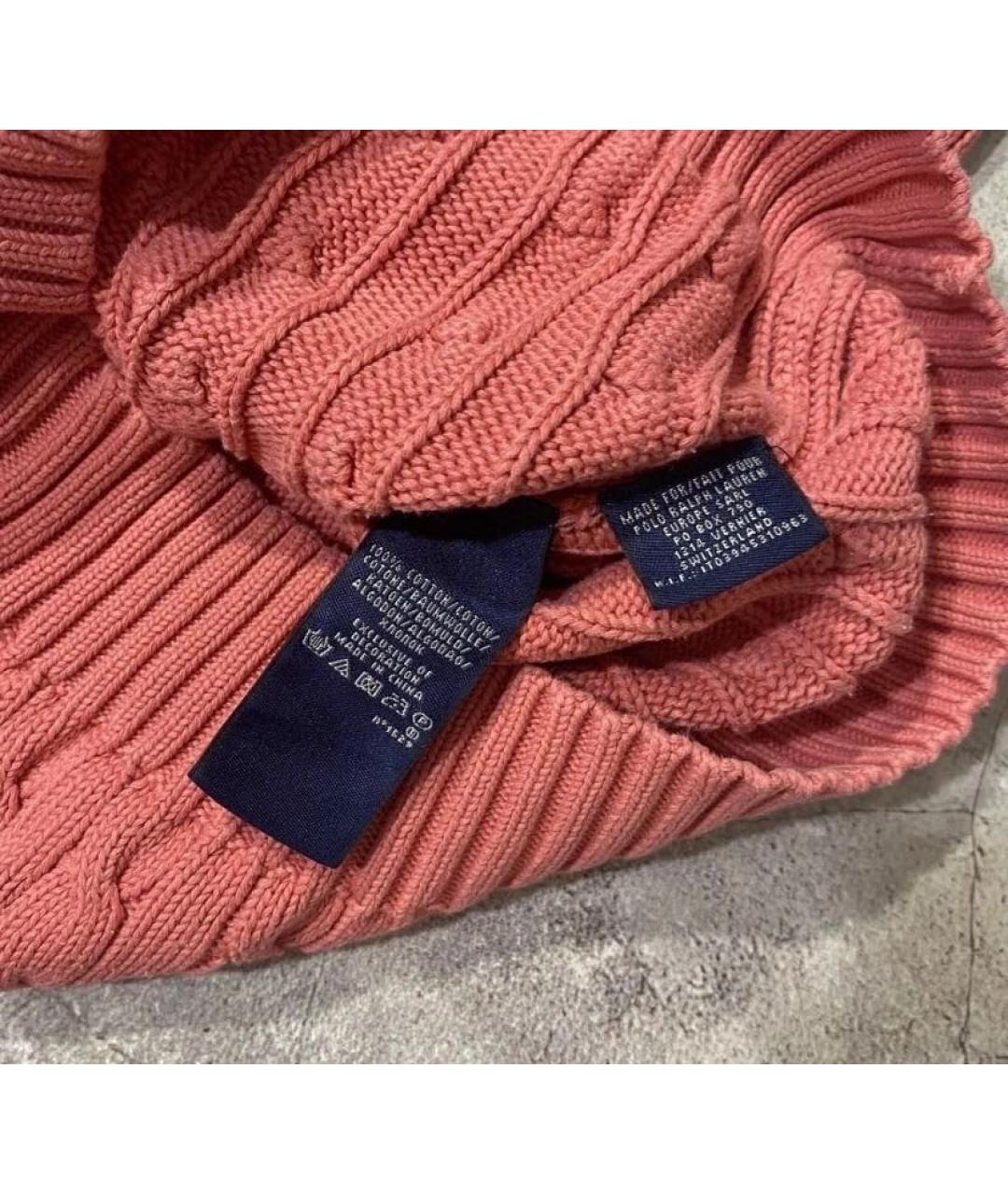 POLO RALPH LAUREN Розовый хлопковый джемпер / свитер, фото 7