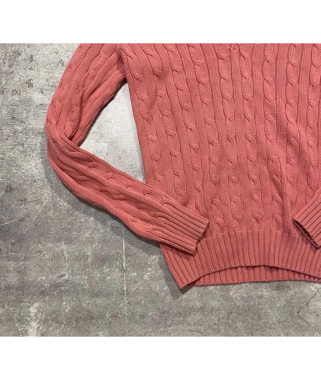 POLO RALPH LAUREN Розовый хлопковый джемпер / свитер, фото 2