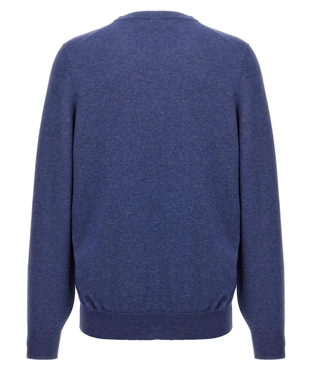 BRUNELLO CUCINELLI Синий кашемировый джемпер / свитер, фото 2