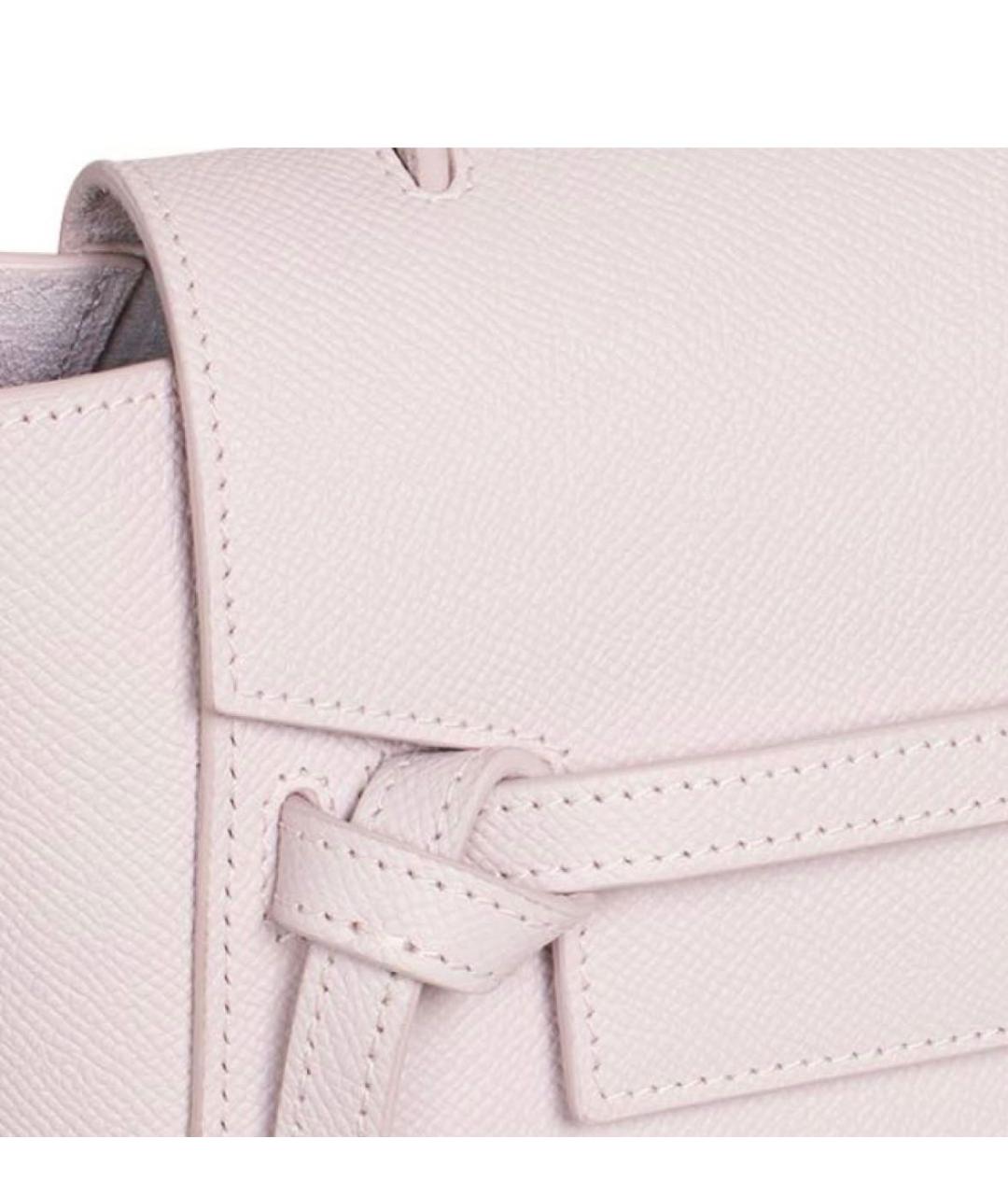 CELINE PRE-OWNED Розовая кожаная сумка с короткими ручками, фото 5