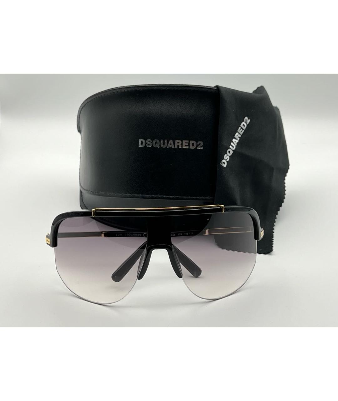 JOHN RICHMOND Черные пластиковые солнцезащитные очки, фото 4