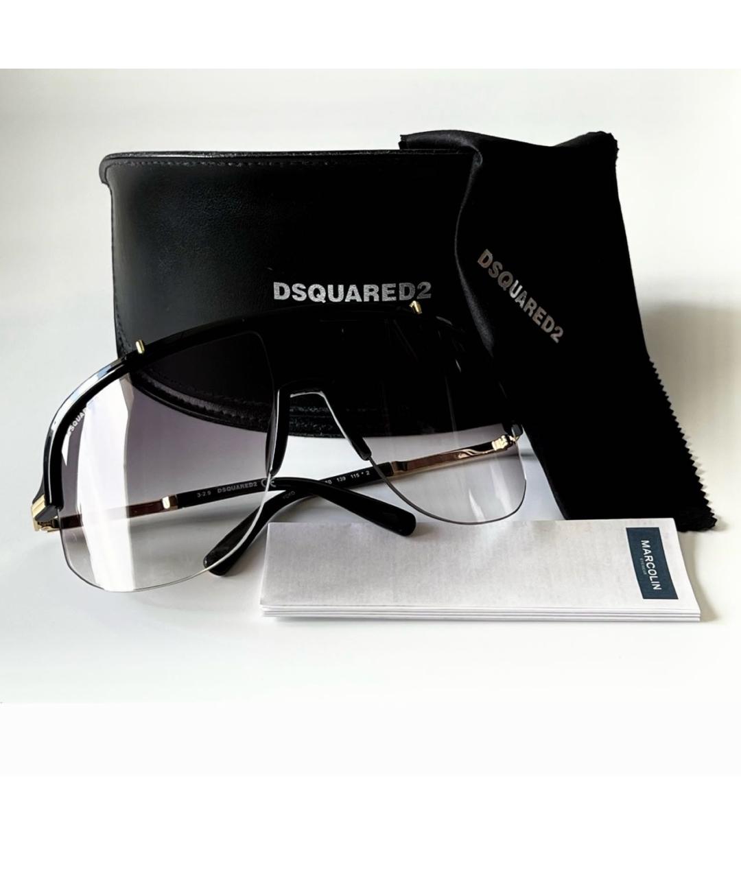 JOHN RICHMOND Черные пластиковые солнцезащитные очки, фото 3