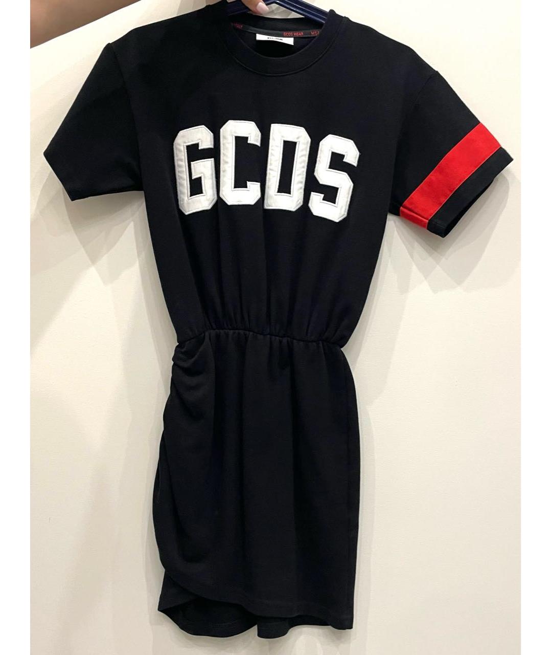 GCDS Черное хлопковое повседневное платье, фото 5