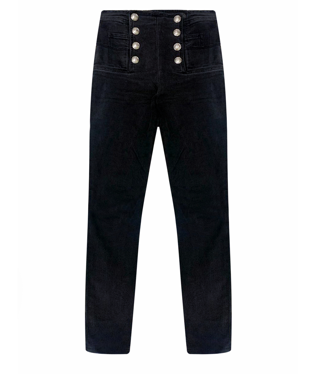BALMAIN Черные хлопко-эластановые джинсы слим, фото 1