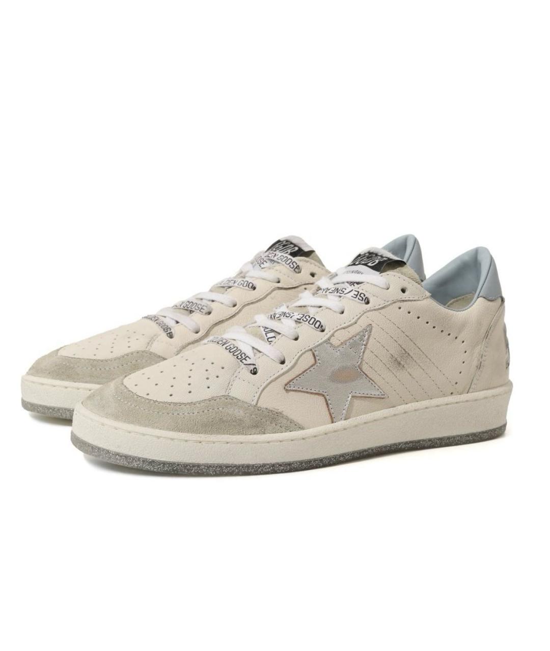 GOLDEN GOOSE DELUXE BRAND Белые кожаные кеды, фото 2