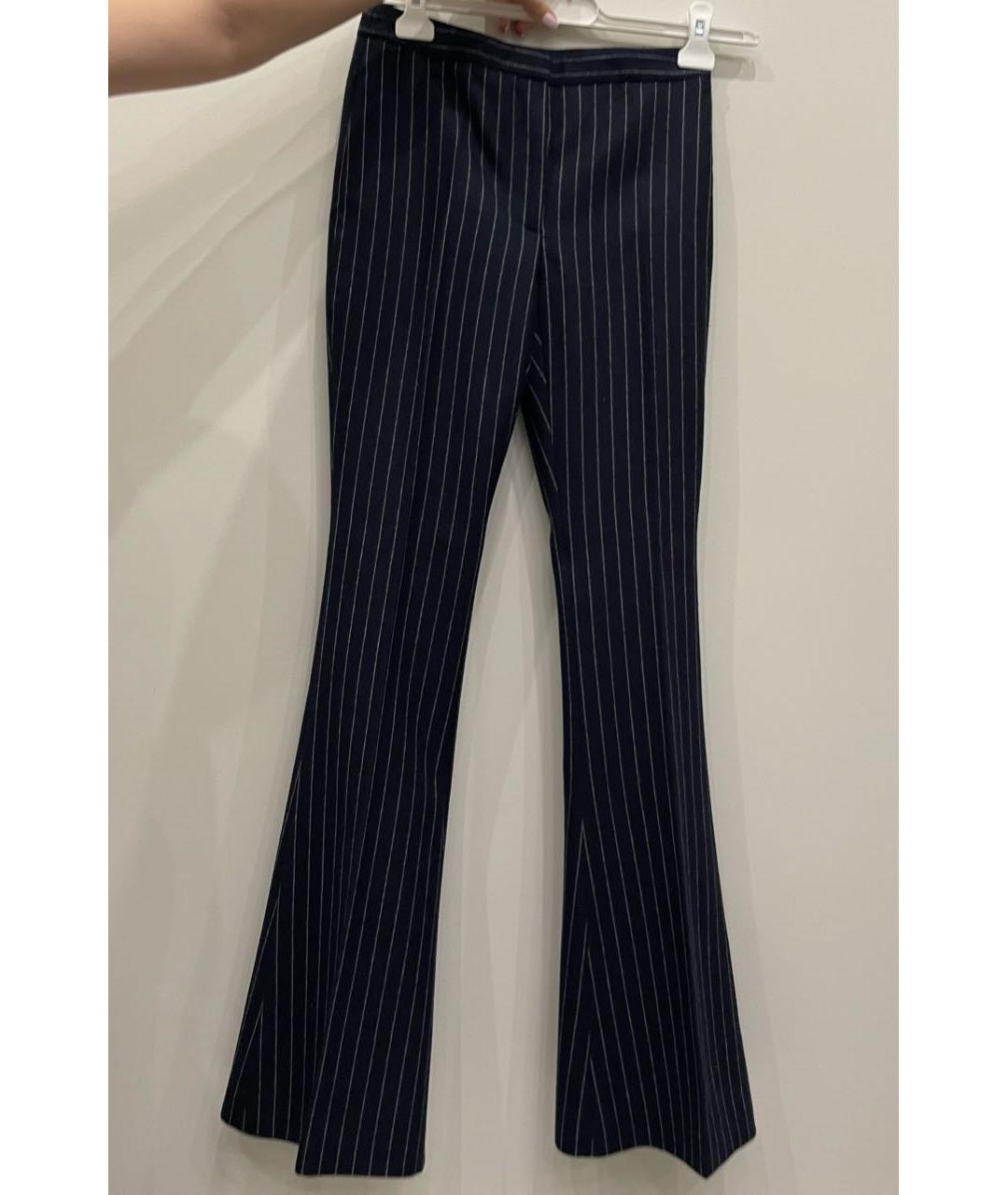 ALEXANDER MCQUEEN Темно-синий шерстяной костюм с брюками, фото 2