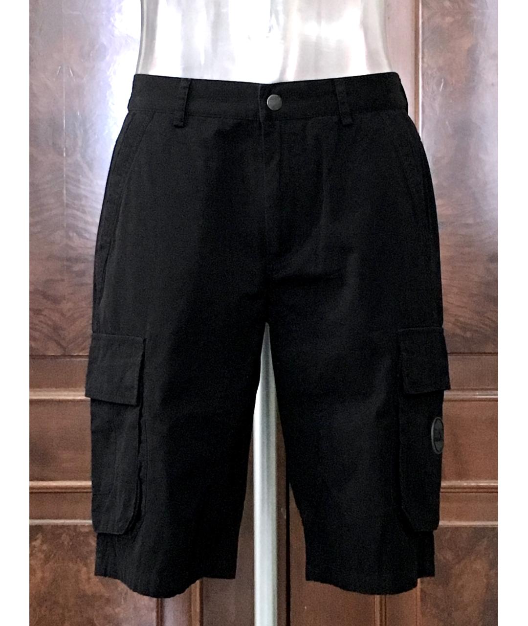 EMPORIO ARMANI Черные хлопковые шорты, фото 10