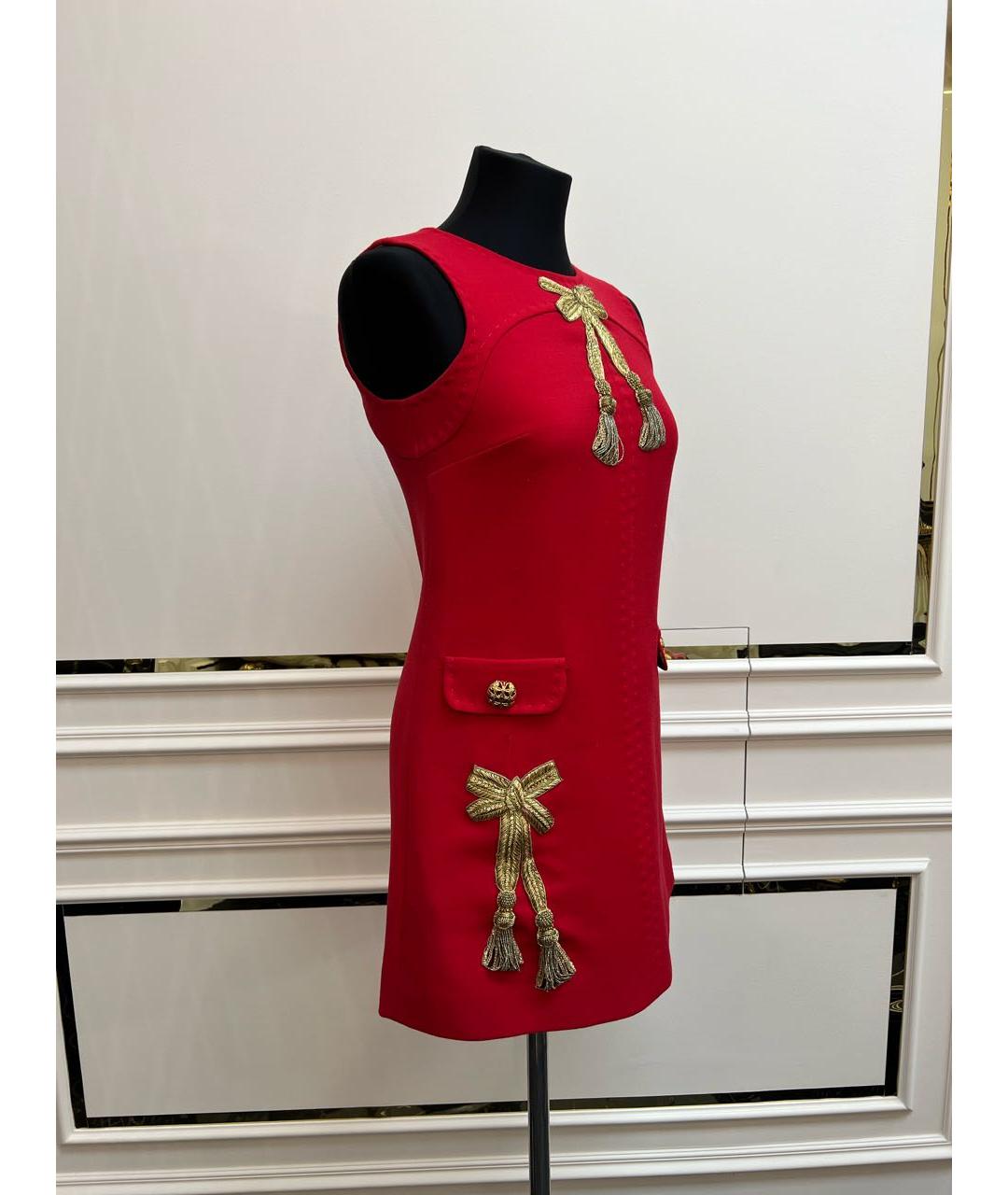DOLCE&GABBANA Красное коктейльное платье, фото 2