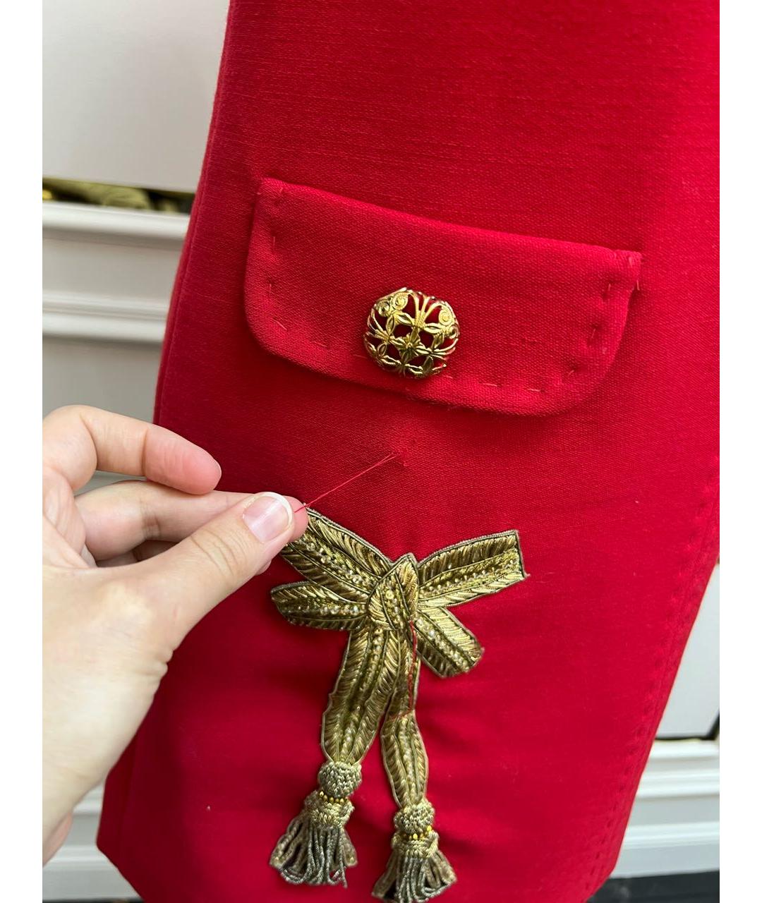 DOLCE&GABBANA Красное коктейльное платье, фото 6