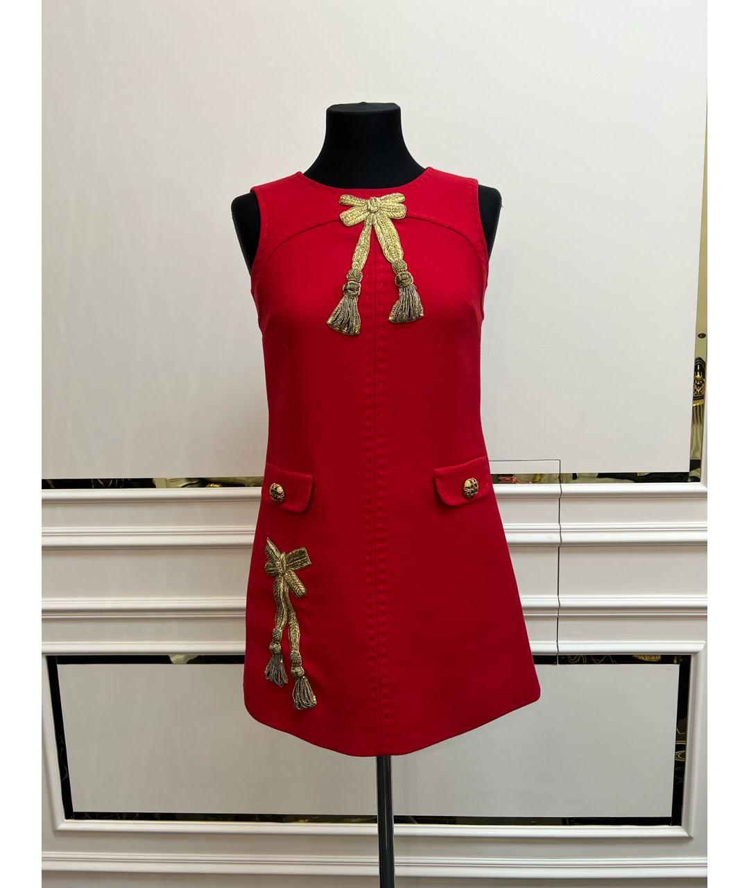 DOLCE&GABBANA Красное коктейльное платье, фото 4