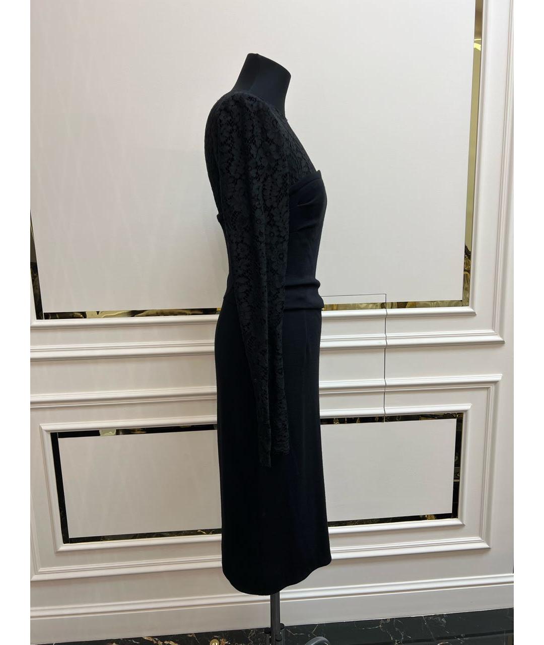 DOLCE&GABBANA Черное коктейльное платье, фото 6