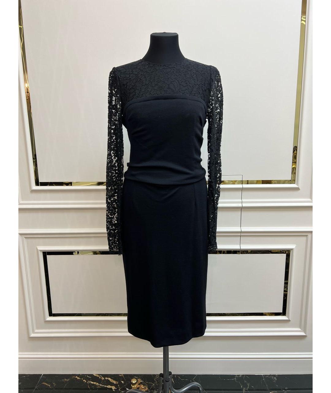 DOLCE&GABBANA Черное коктейльное платье, фото 2