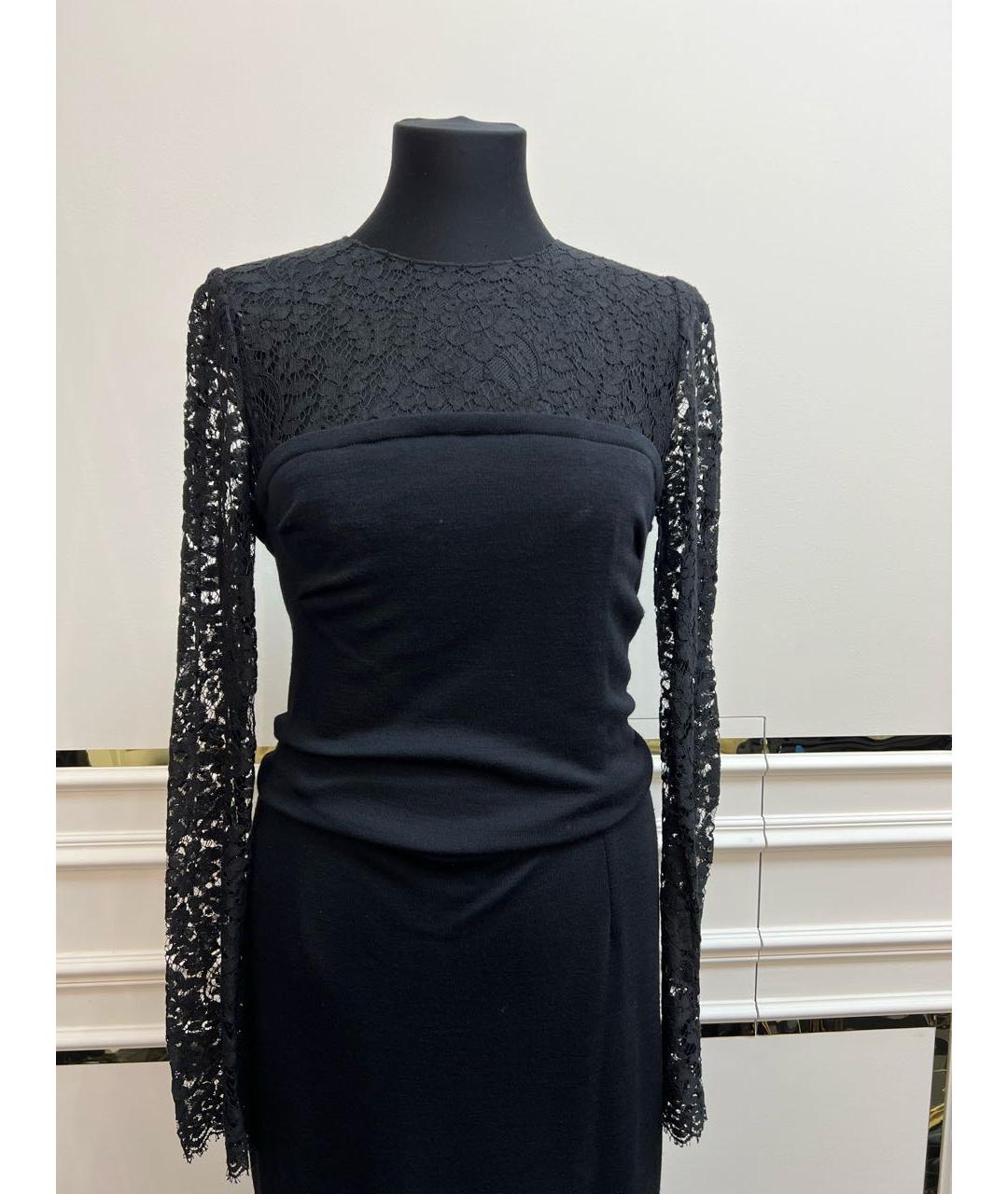 DOLCE&GABBANA Черное коктейльное платье, фото 7
