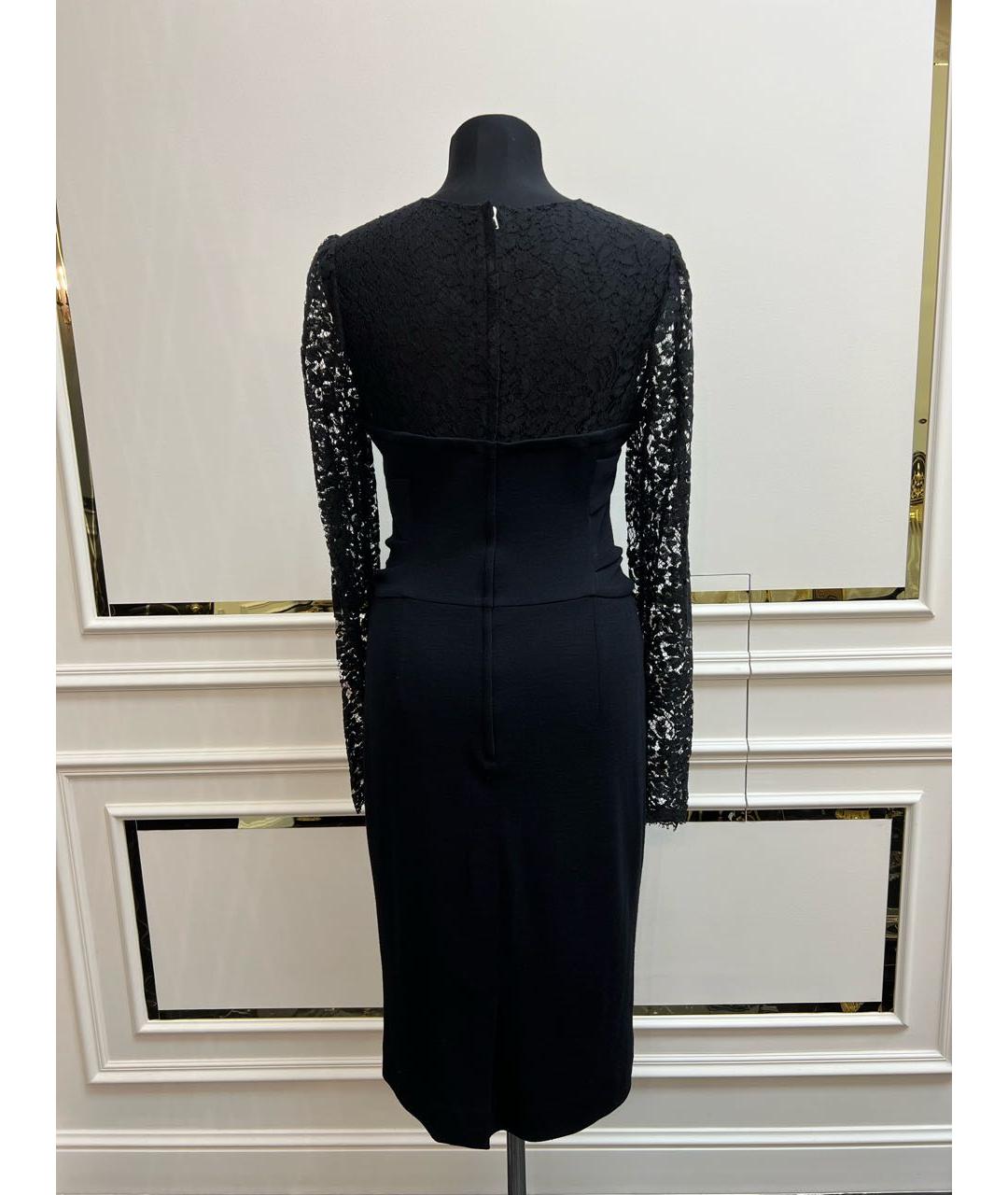 DOLCE&GABBANA Черное коктейльное платье, фото 4