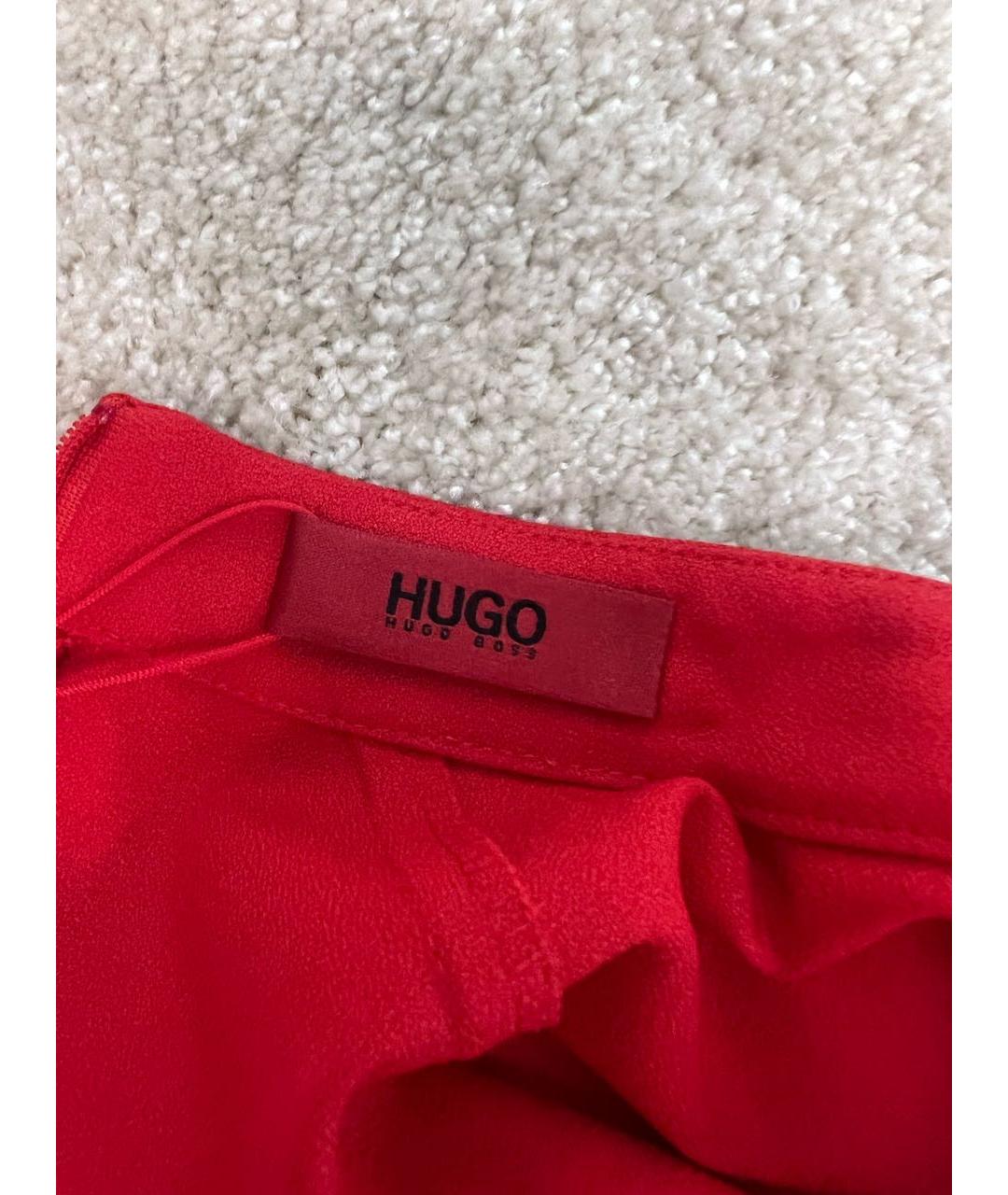HUGO BOSS Красное коктейльное платье, фото 3