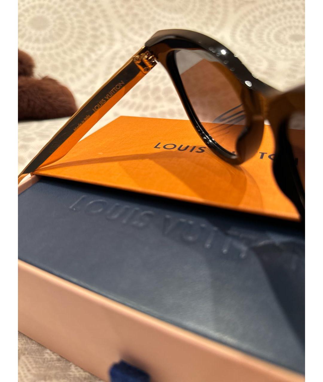 LOUIS VUITTON Черные пластиковые солнцезащитные очки, фото 5