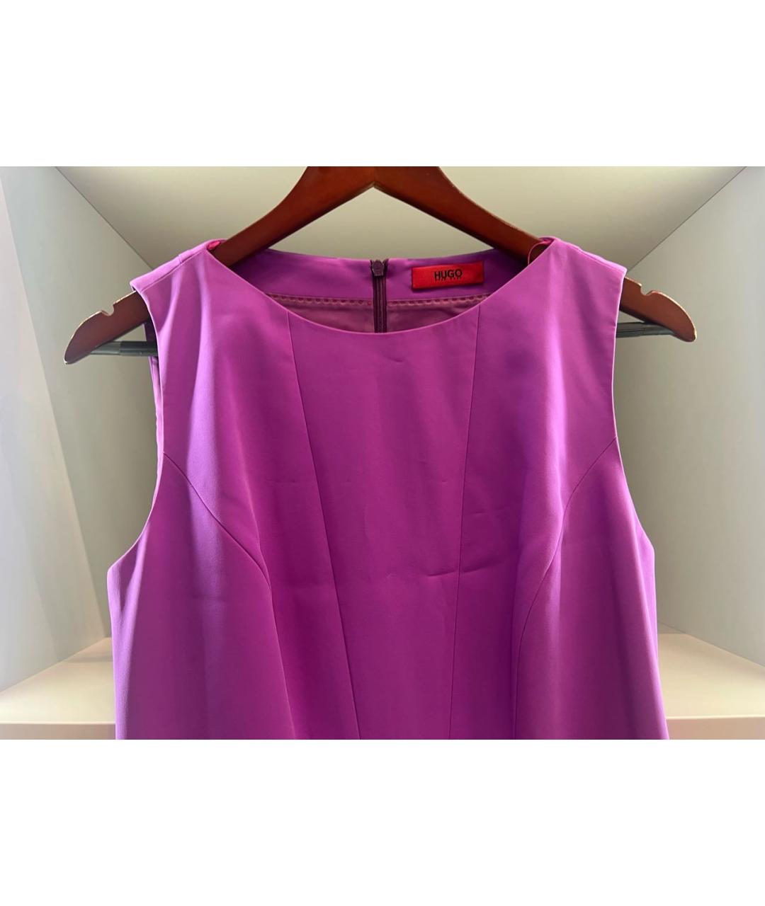 HUGO BOSS Фиолетовое повседневное платье, фото 4