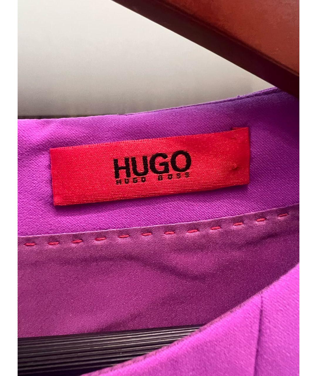 HUGO BOSS Фиолетовое повседневное платье, фото 3