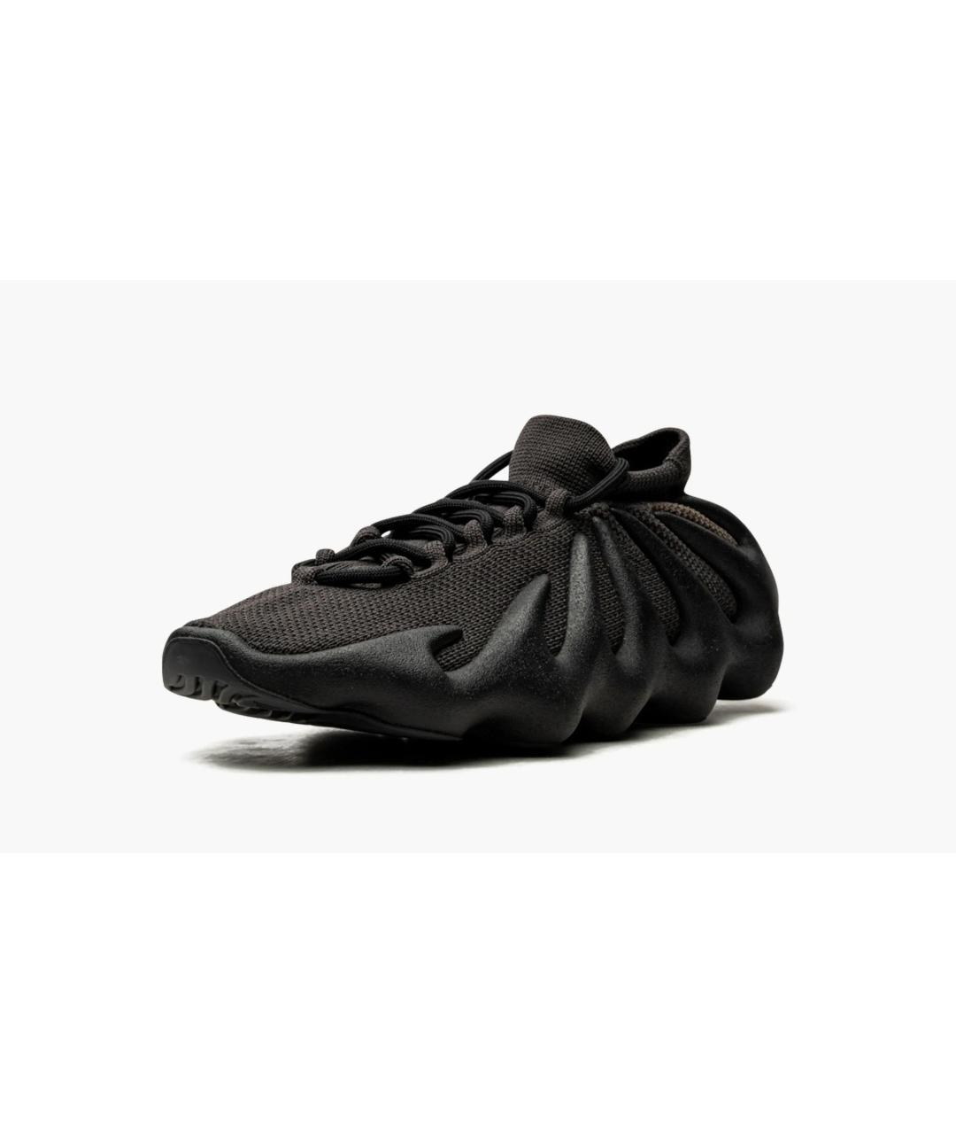 ADIDAS YEEZY Черные текстильные низкие кроссовки / кеды, фото 3