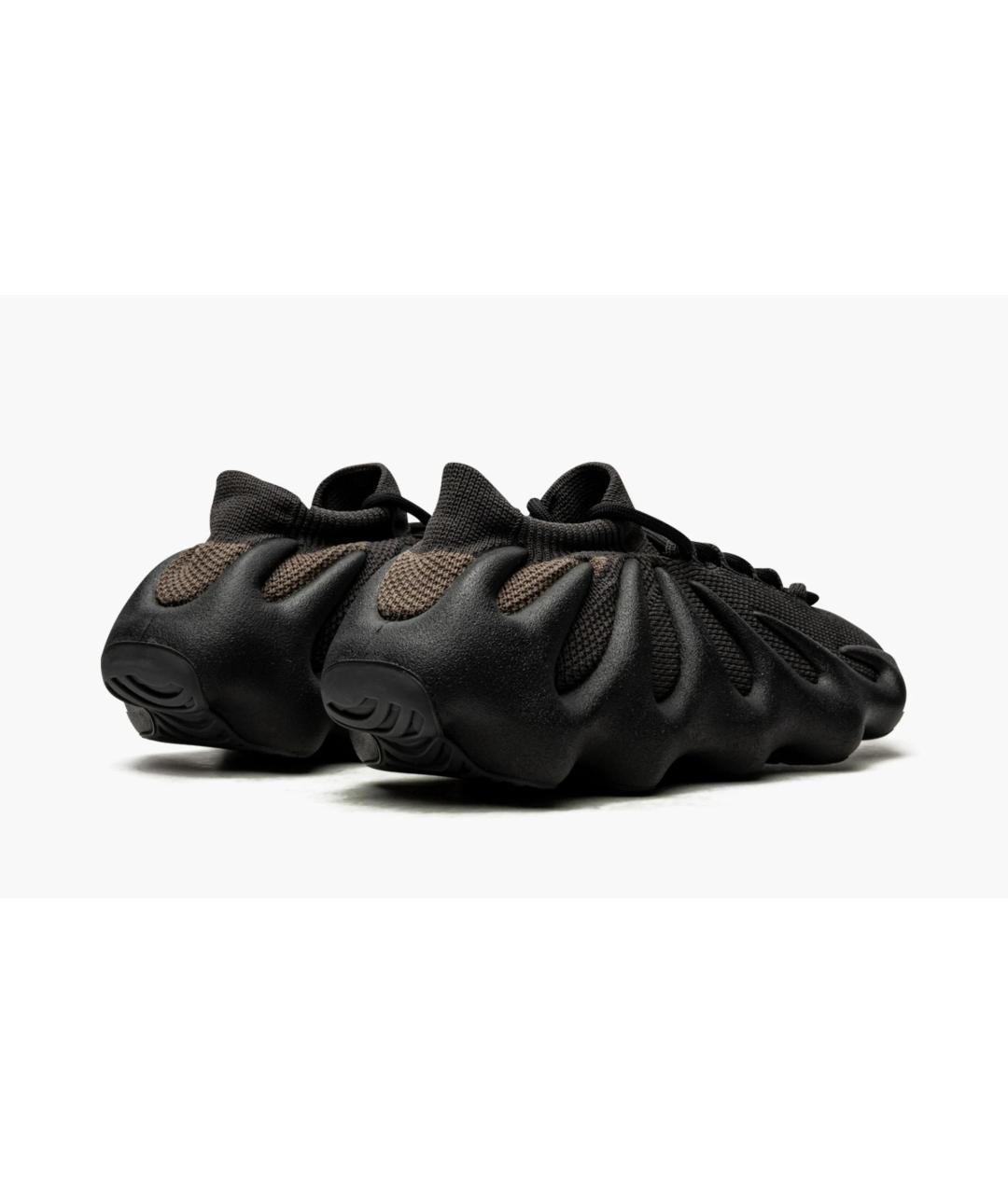 ADIDAS YEEZY Черные текстильные низкие кроссовки / кеды, фото 4