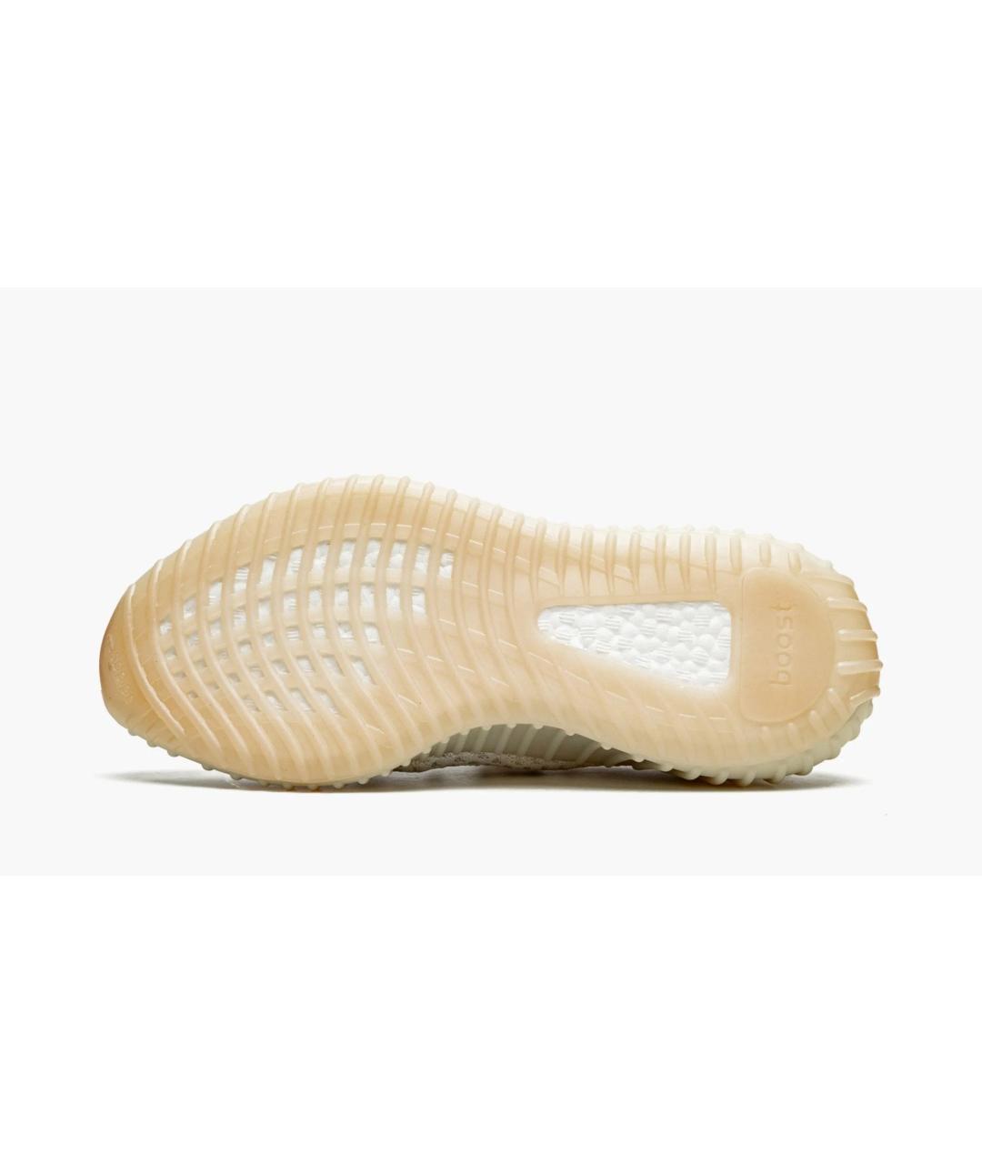 ADIDAS YEEZY Бежевые текстильные низкие кроссовки / кеды, фото 5