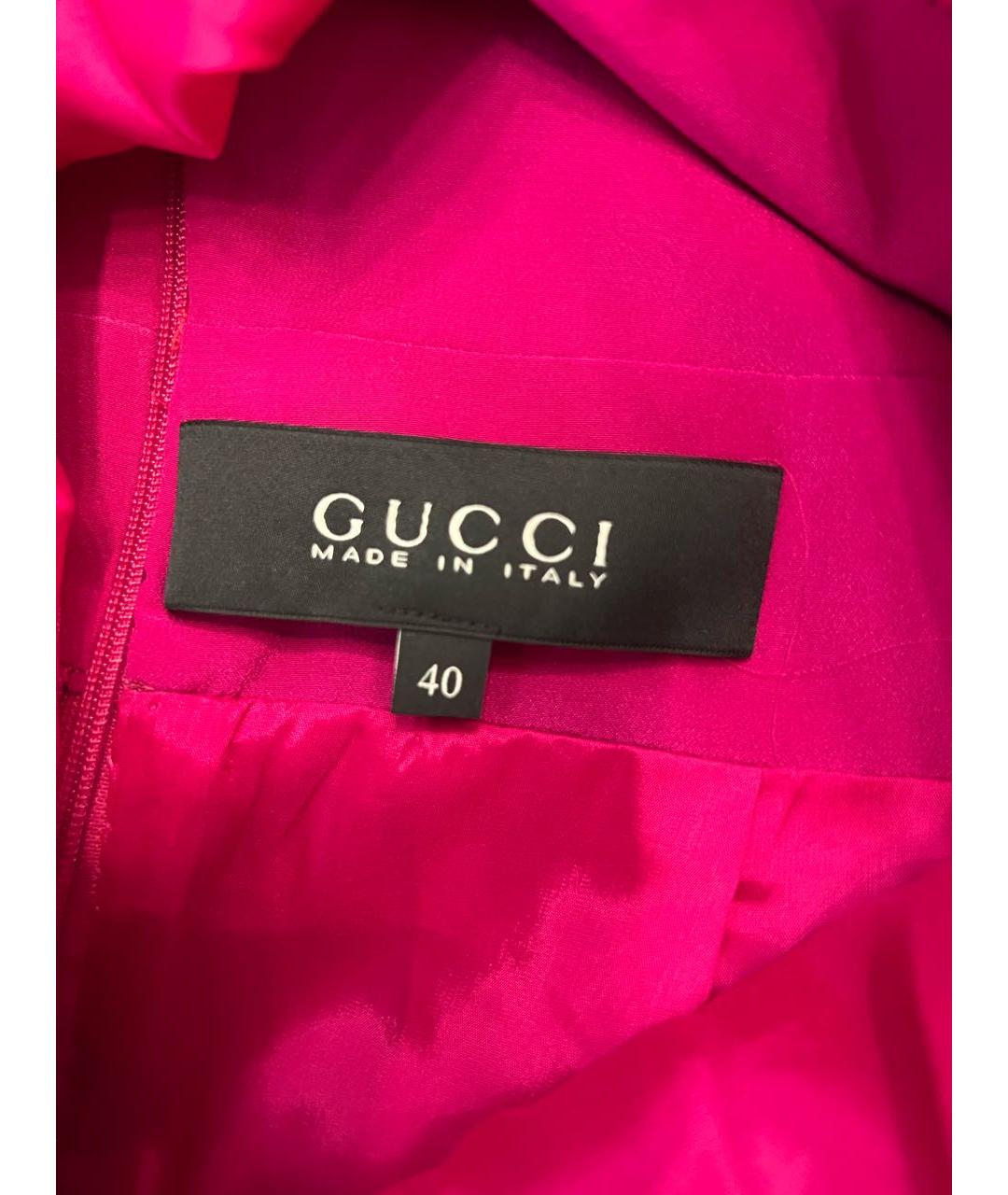 GUCCI Фуксия платье, фото 3