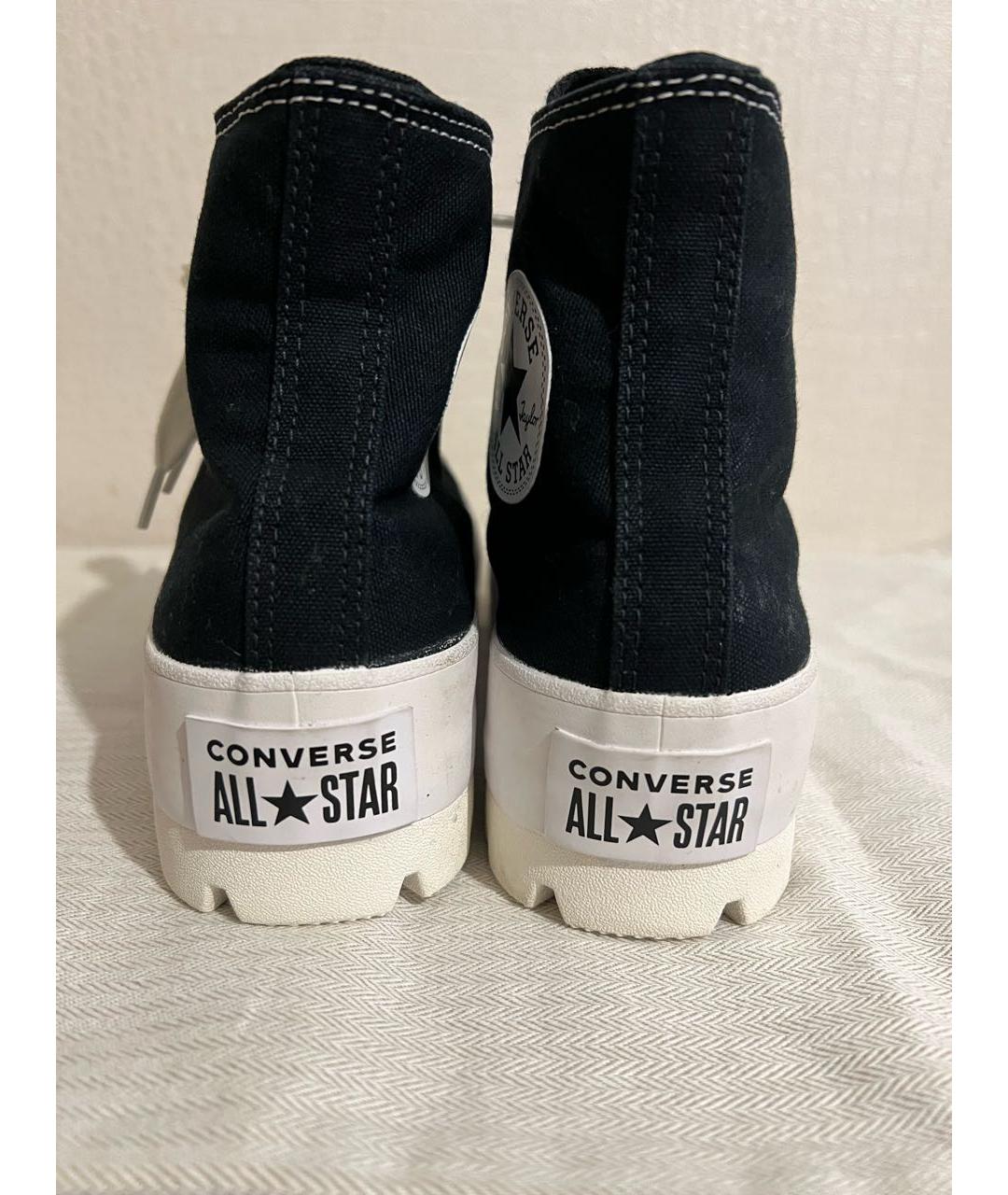 CONVERSE Черные текстильные кеды, фото 4