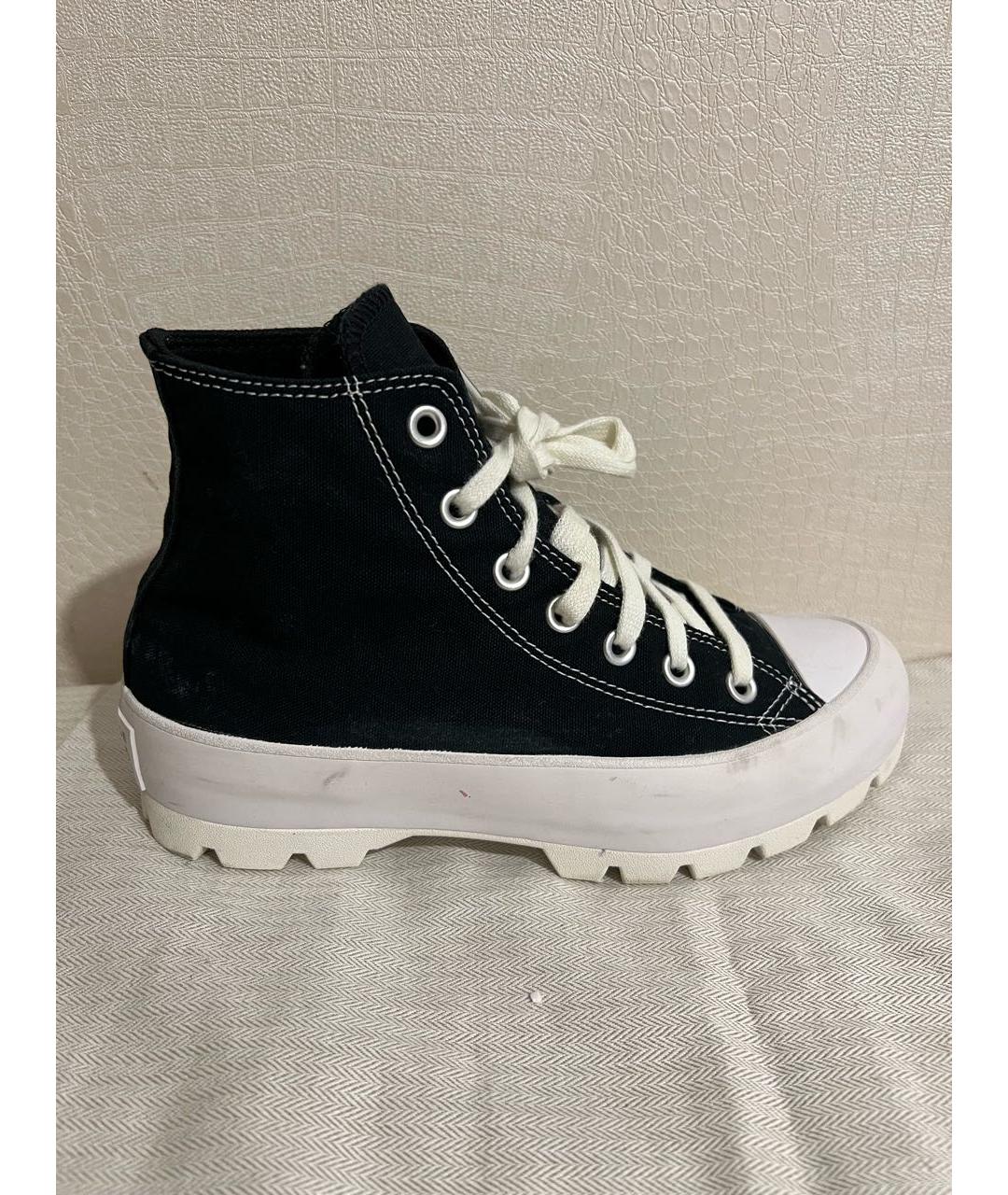 CONVERSE Черные текстильные кеды, фото 7