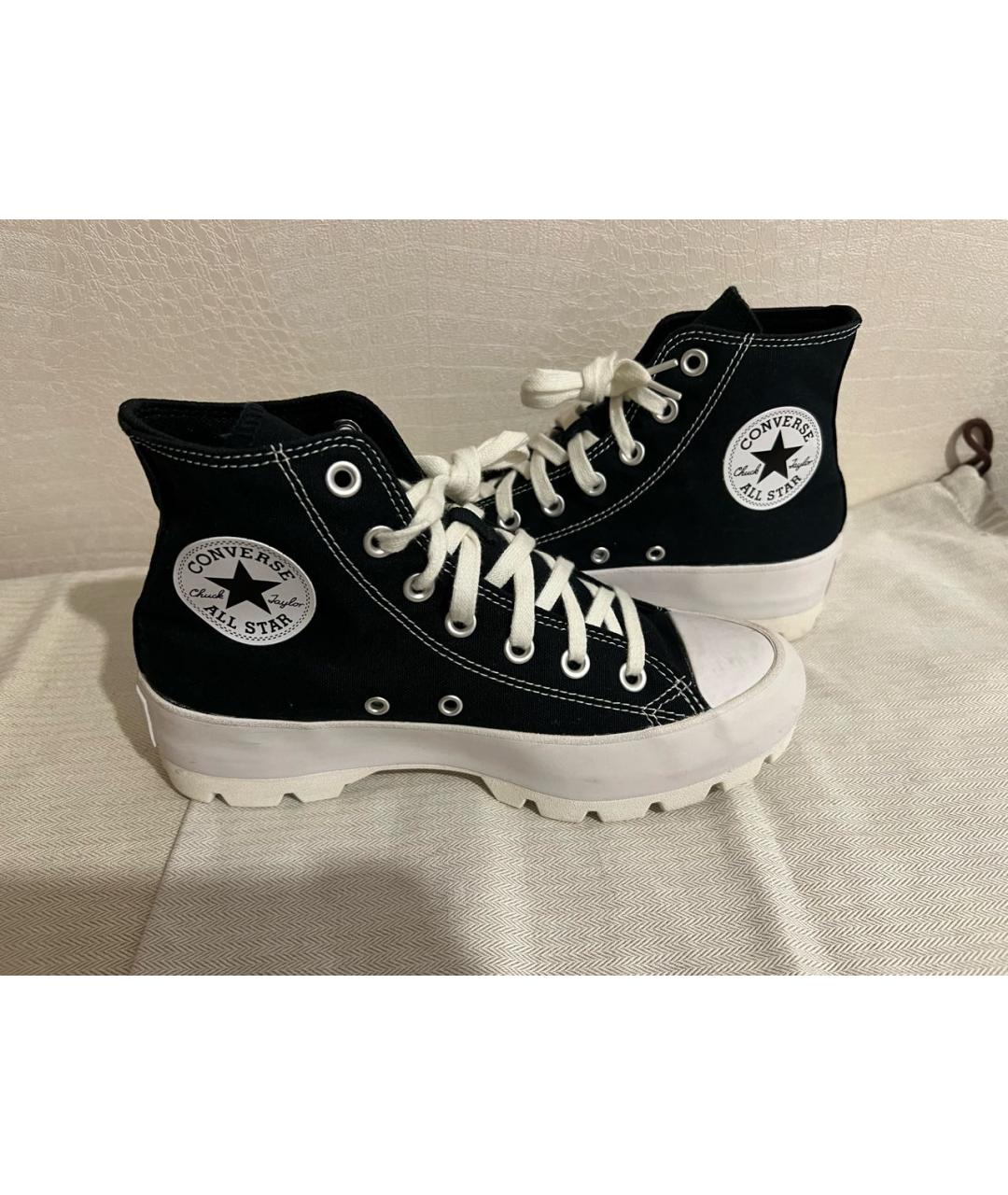 CONVERSE Черные текстильные кеды, фото 5