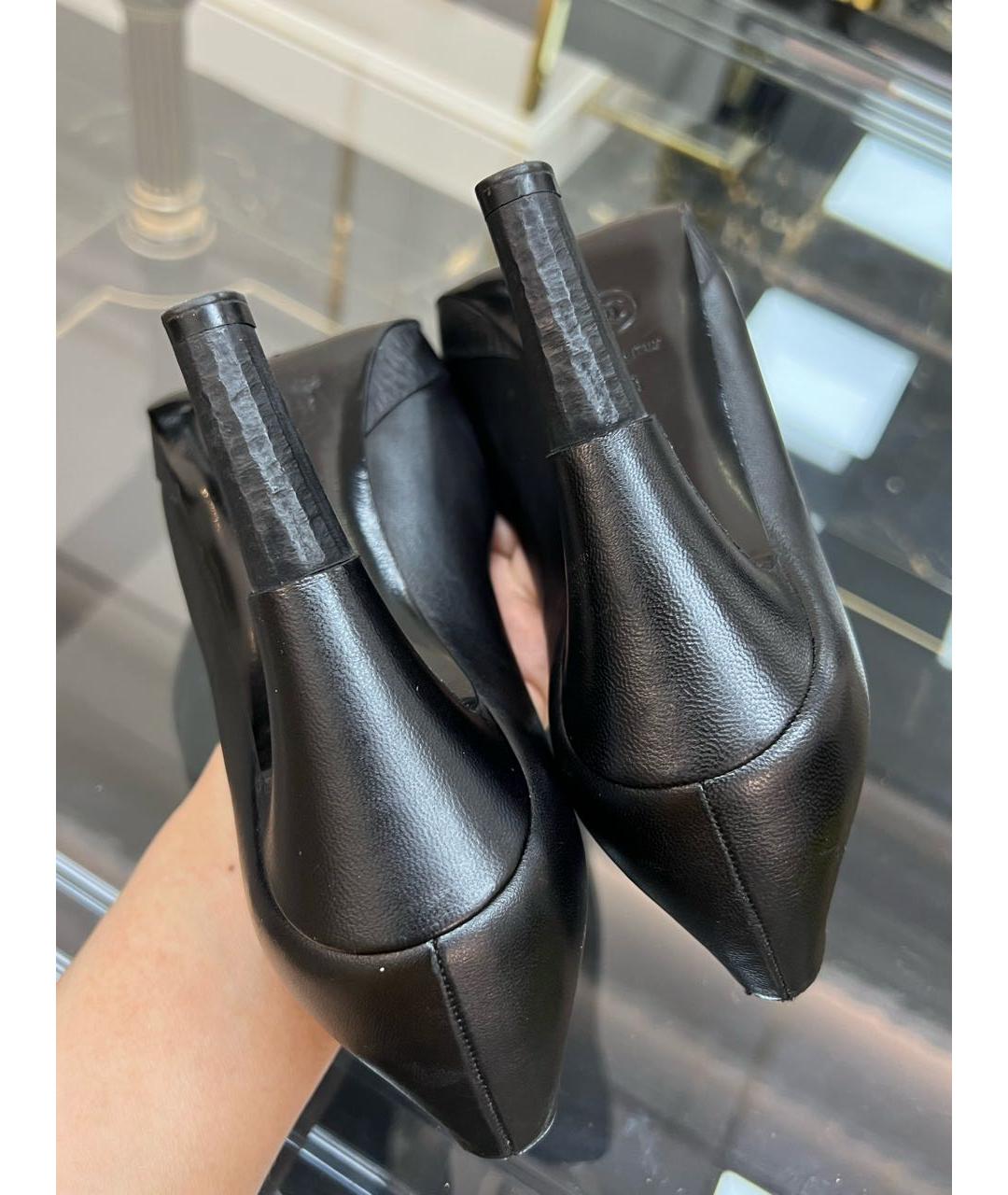 CHANEL Черные кожаные туфли, фото 7