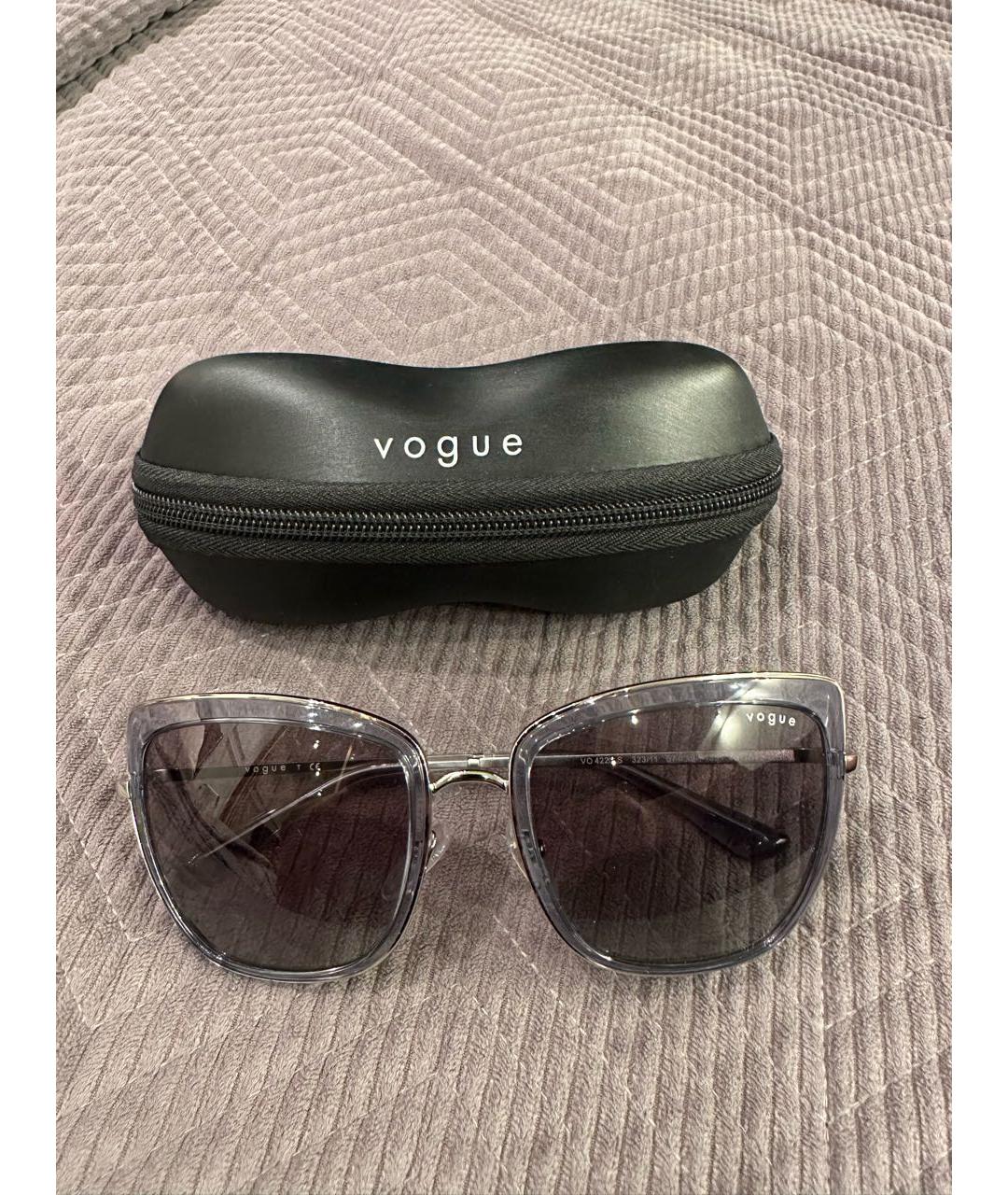 VOGUE EYEWEAR Серые металлические солнцезащитные очки, фото 7