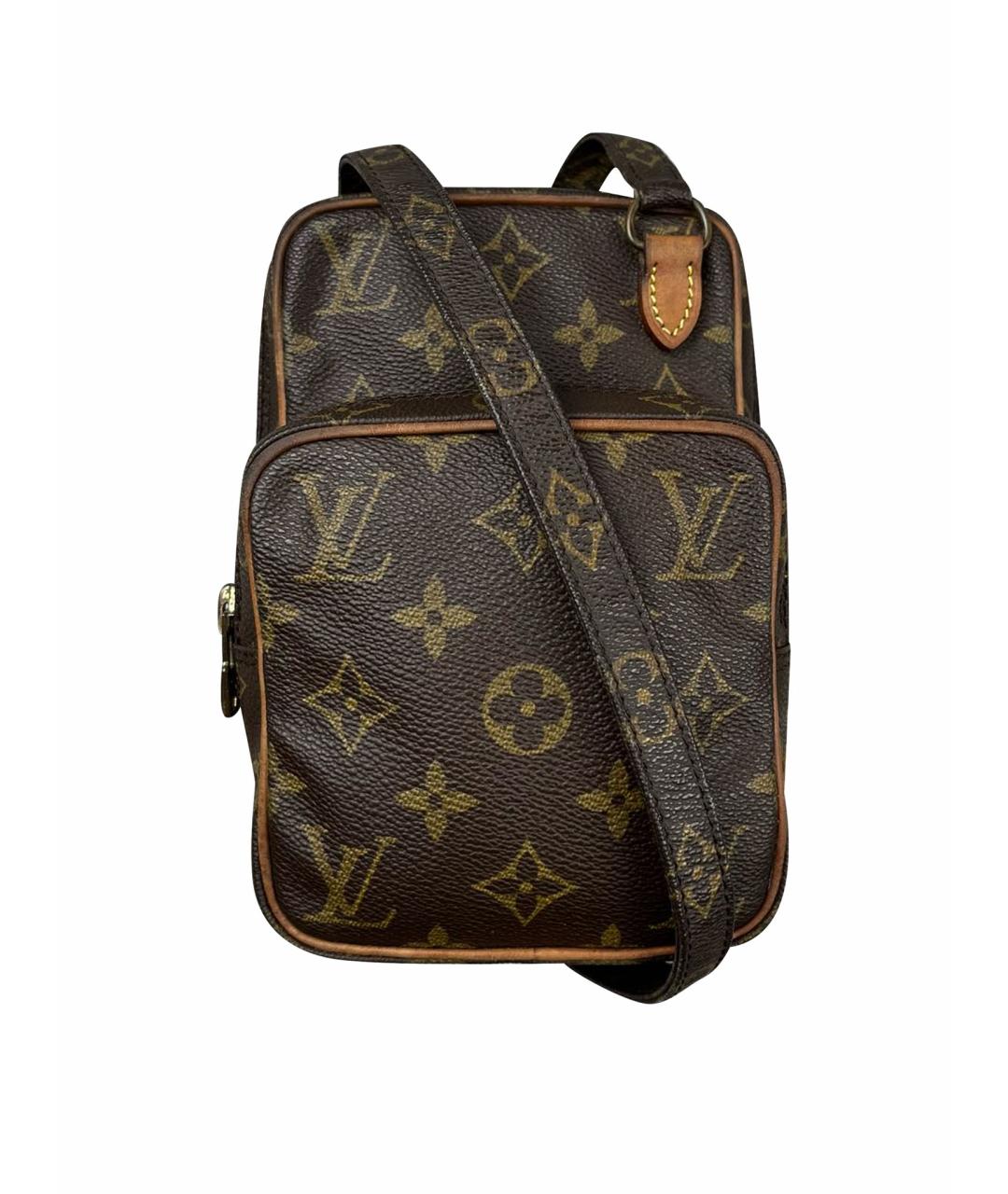 LOUIS VUITTON PRE-OWNED Коричневая сумка через плечо, фото 1