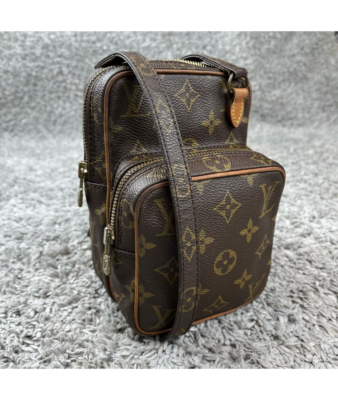 LOUIS VUITTON PRE-OWNED Коричневая сумка через плечо, фото 2