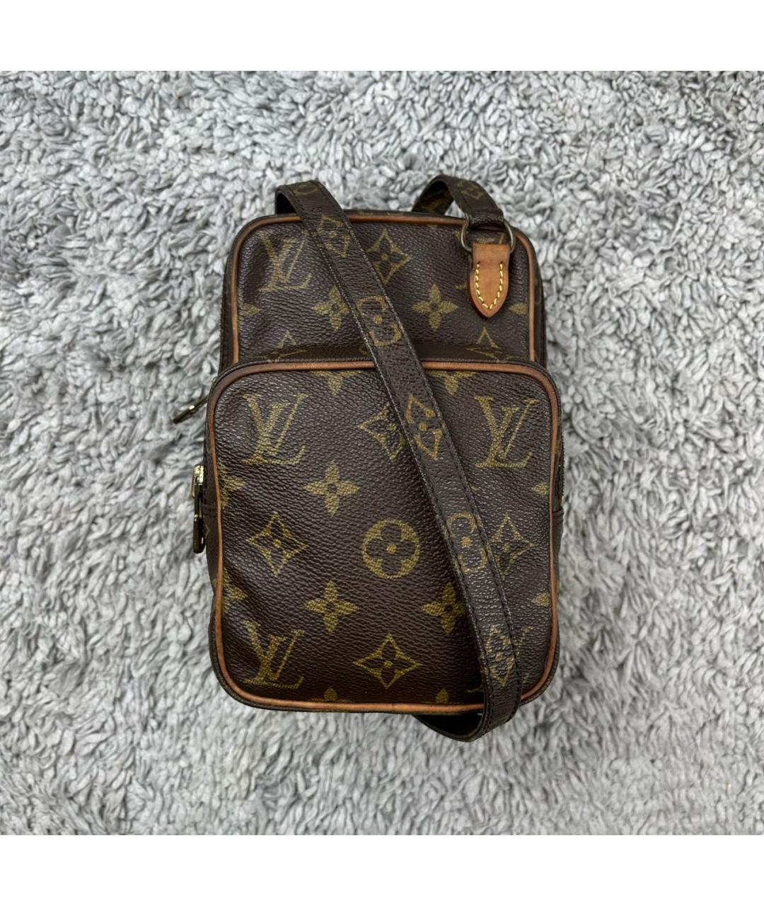 LOUIS VUITTON PRE-OWNED Коричневая сумка через плечо, фото 8