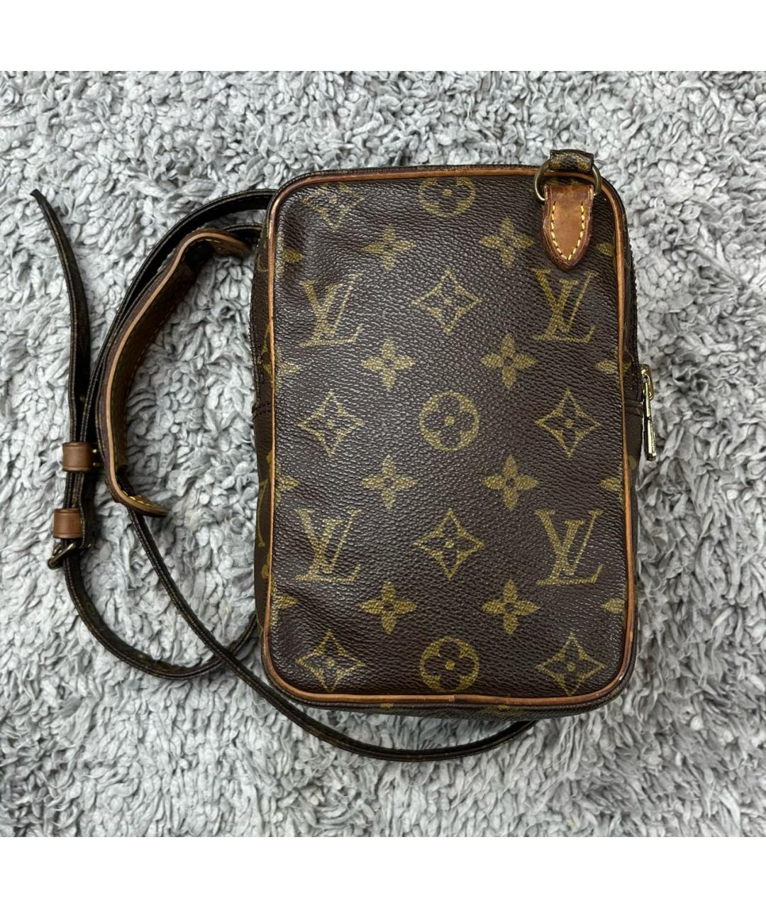 LOUIS VUITTON PRE-OWNED Коричневая сумка через плечо, фото 3