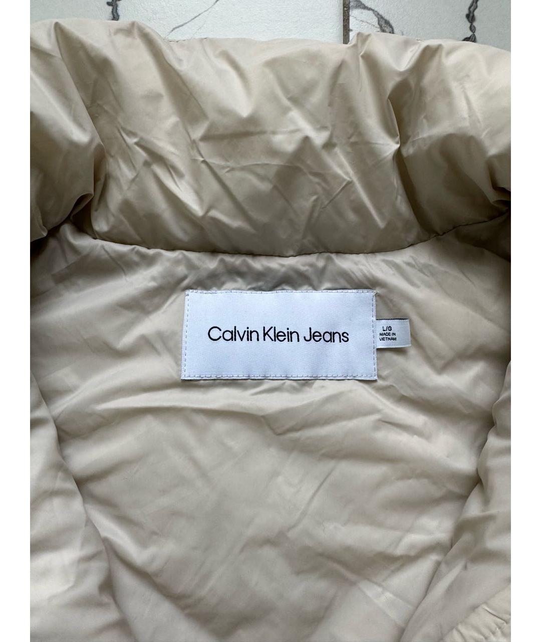 CALVIN KLEIN JEANS Бежевый жилет, фото 5