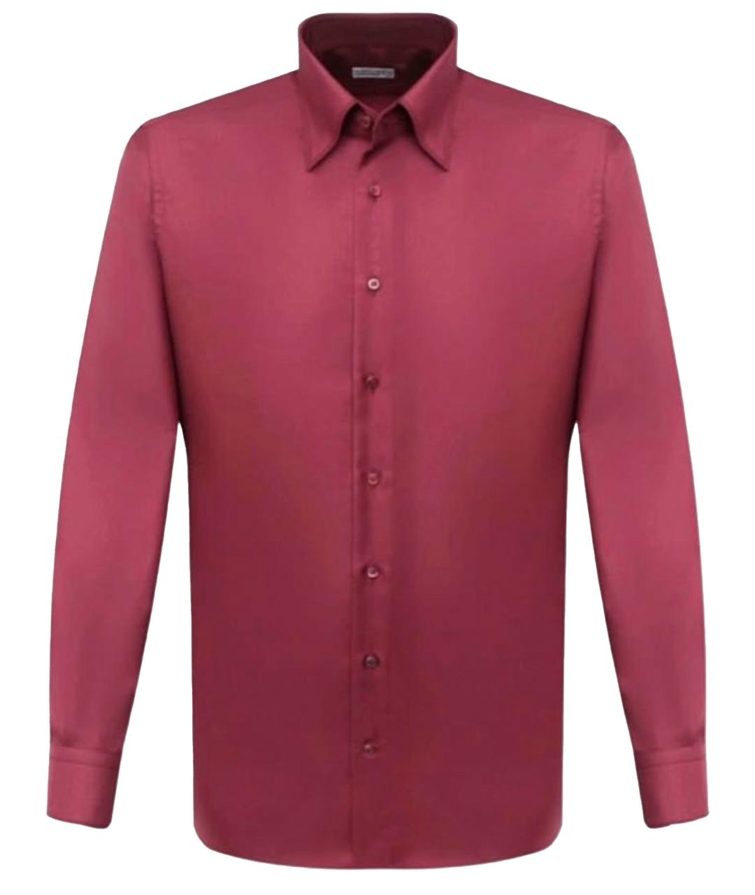 ZILLI Бордовая кэжуал рубашка, фото 1